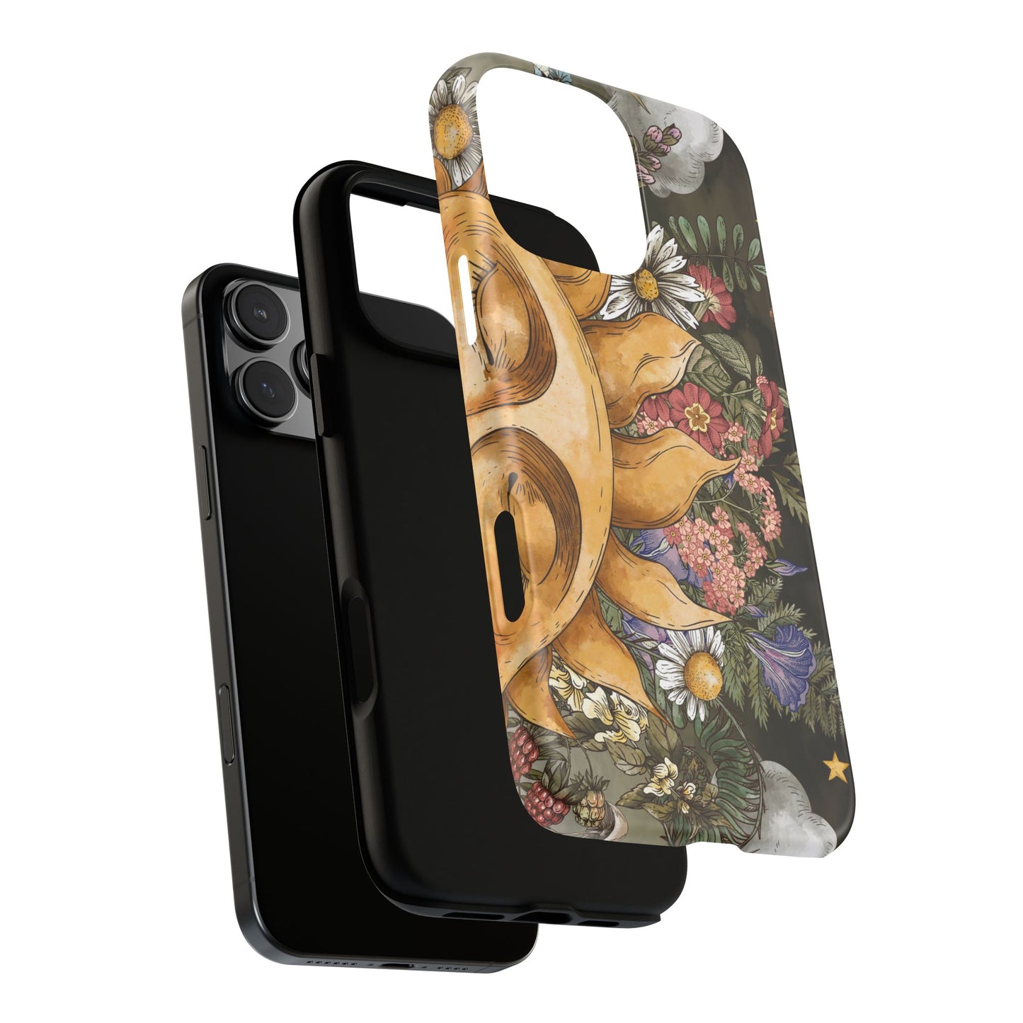 Samsung Galaxy Series Tough Case-Phone Case: The Sun, The Moon and The Stars: Sun Smiling