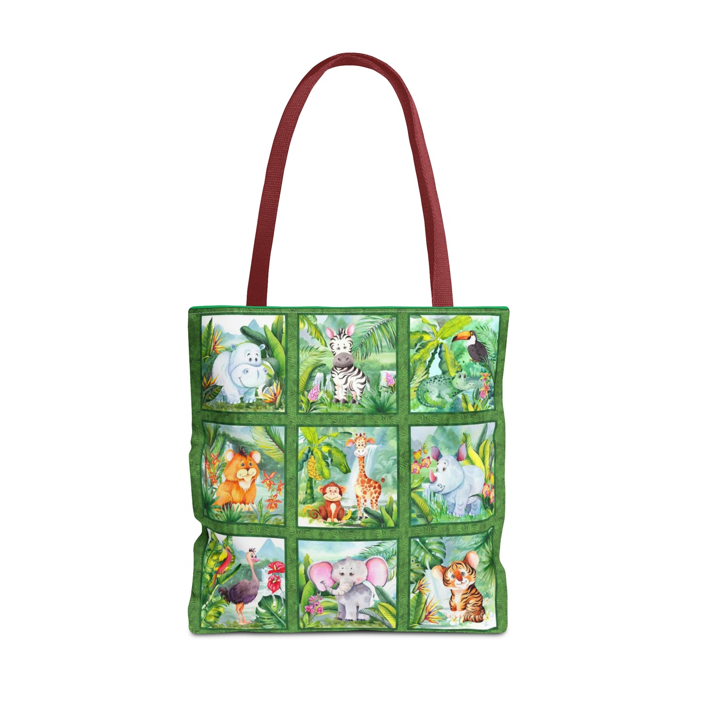 Tote Bag: large-18x18; "Jungle Friends"