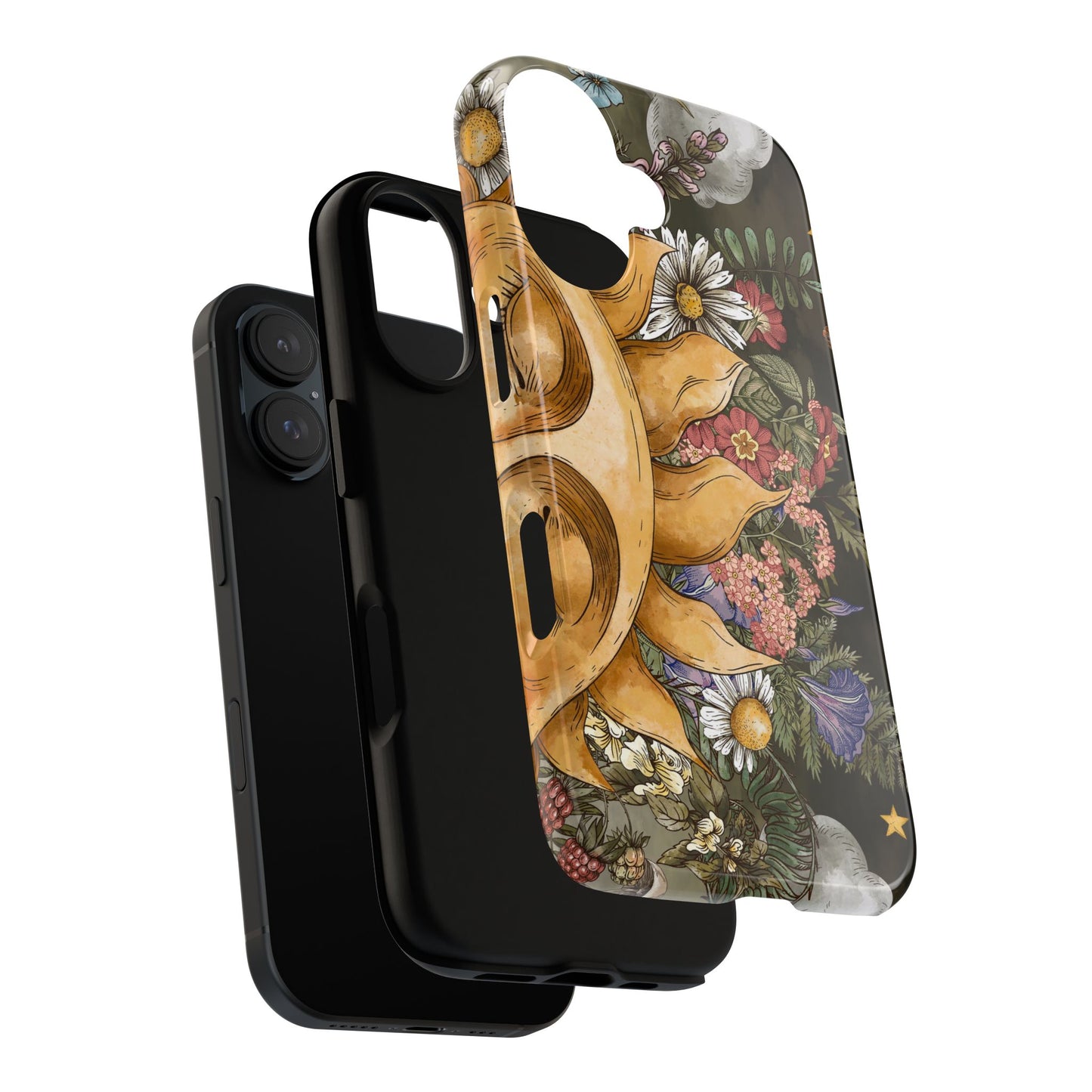 Samsung Galaxy Series Tough Case-Phone Case: The Sun, The Moon and The Stars: Sun Smiling