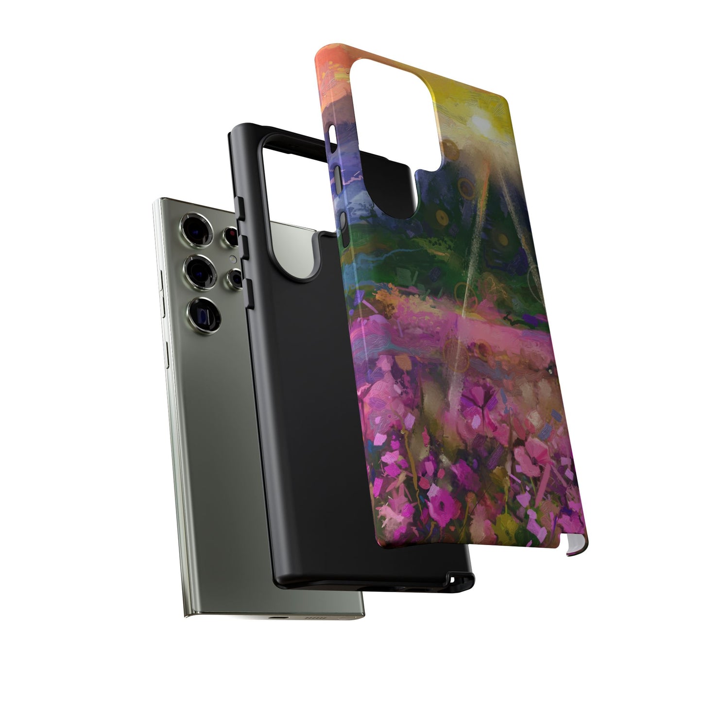 Samsung Galaxy S23 - Tough Case-Phone Case: Year of Art-Sunset with Flowers