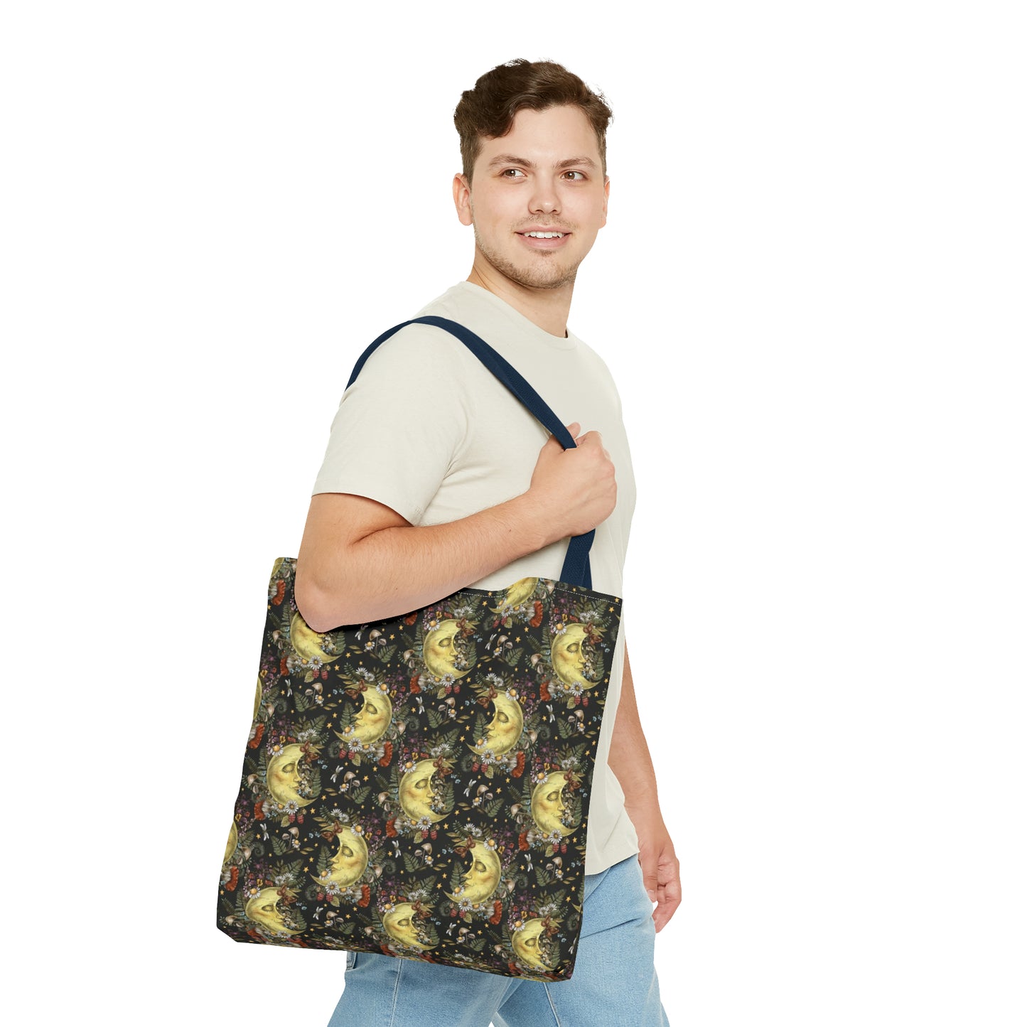 Tote Bag: large-18x18; "The Sun, The Moon, And The Stars"