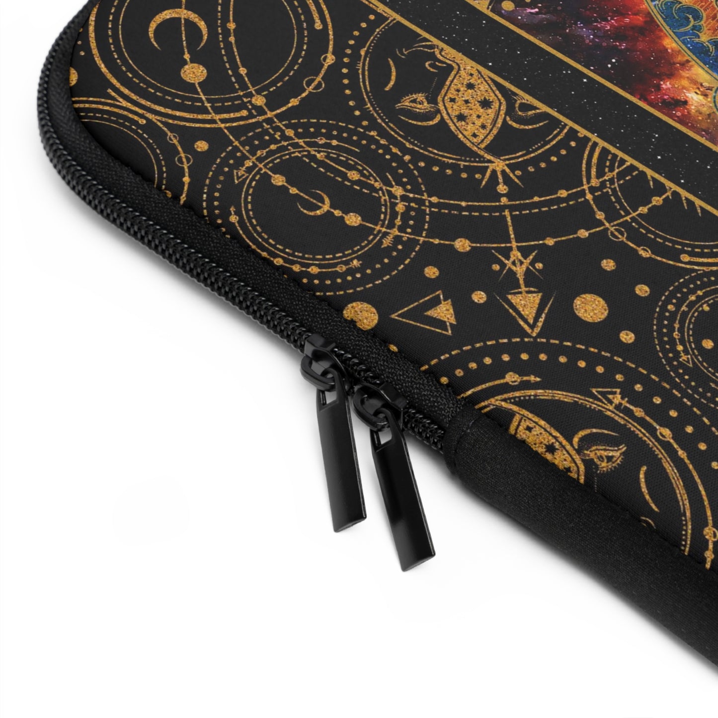 Laptop Sleeve (Sizes: 13", 15", 17) Cosmos - From In the Beginning Fabrics.