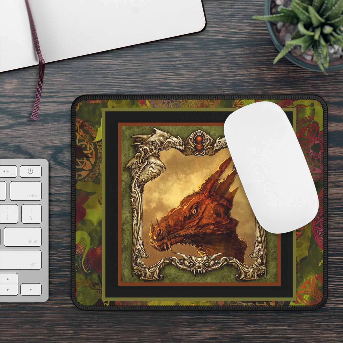 Mouse Pad-Gaming; 9x7 - "Dragons"