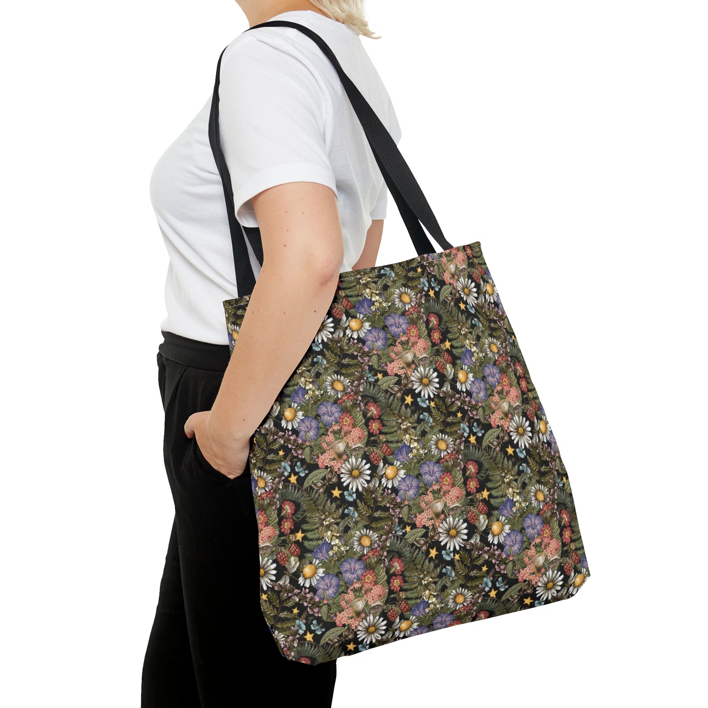 Tote Bag: large-18x18; "The Sun, The Moon, And The Stars"