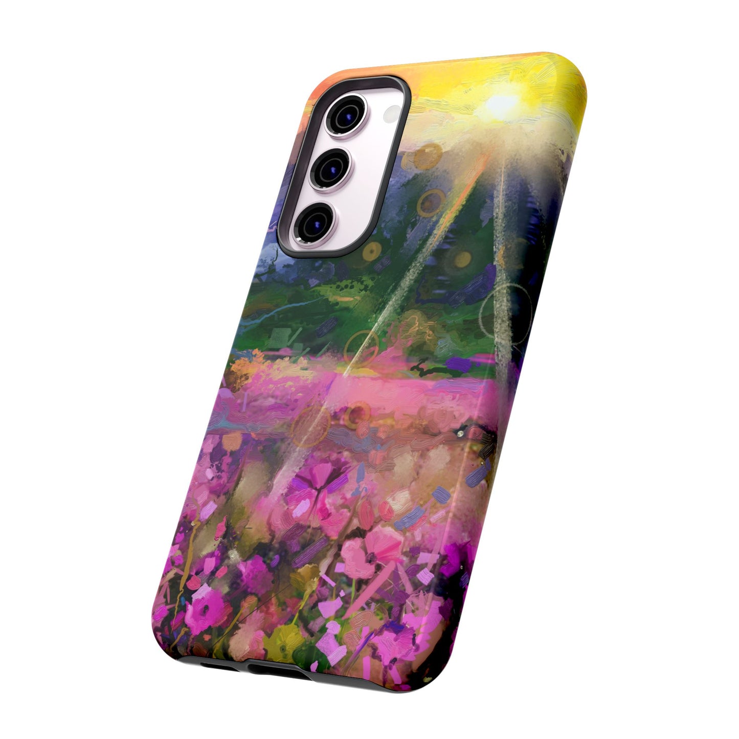 Samsung Galaxy S23 - Tough Case-Phone Case: Year of Art-Sunset with Flowers