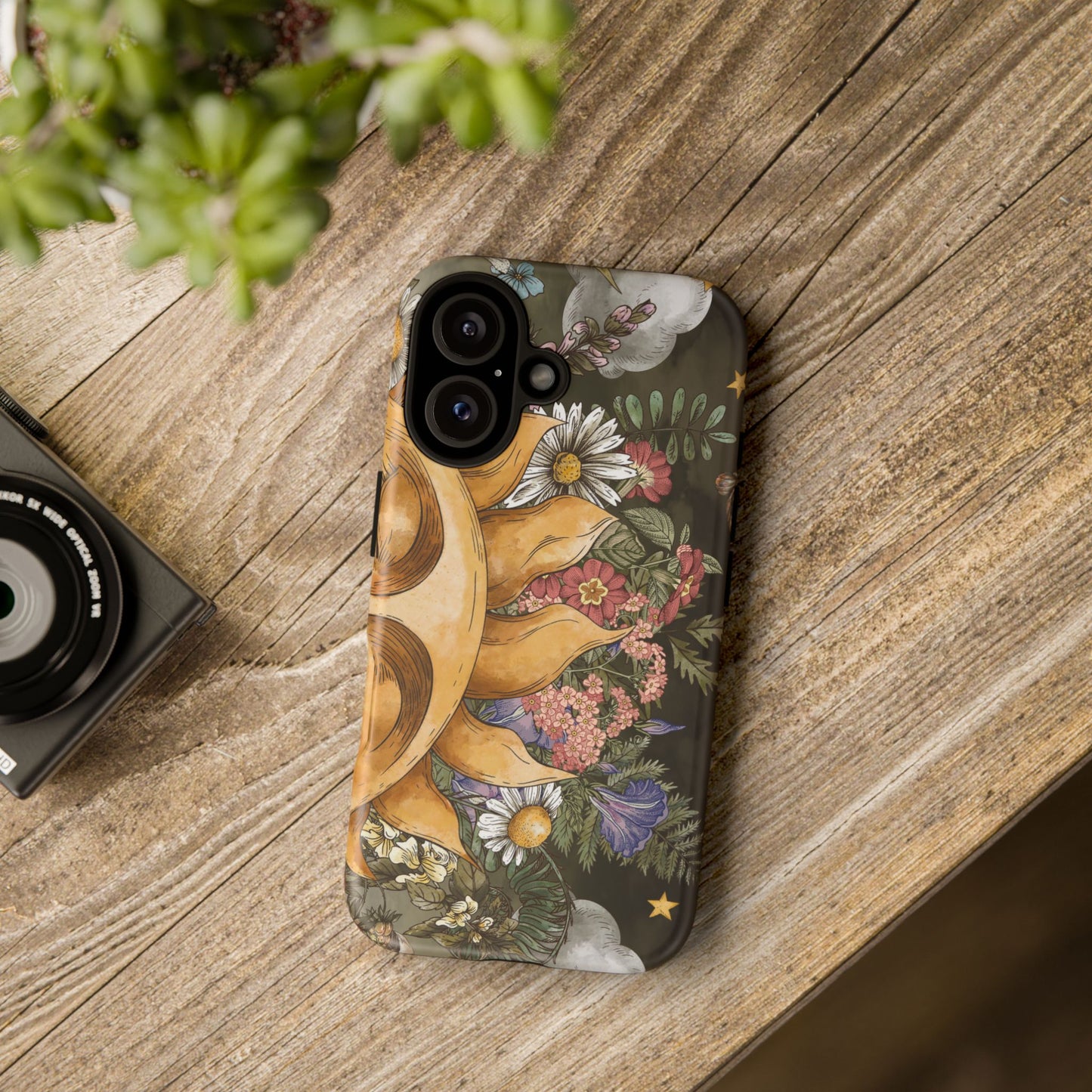 Samsung Galaxy Series Tough Case-Phone Case: The Sun, The Moon and The Stars: Sun Smiling