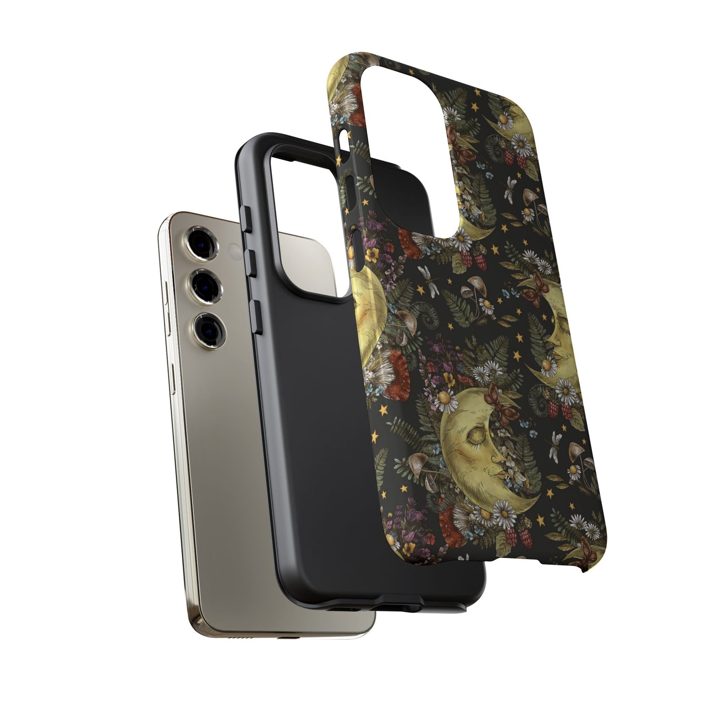 Samsung Galaxy S23 - Tough Case-Phone Case: The Sun, The Moon, And the Stars-Smiling Suns