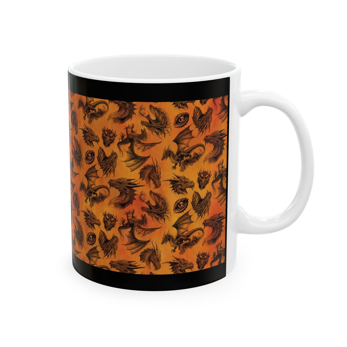 Dragon Spirit Ceramic Mug - Fantasy Design (11oz, 15oz)