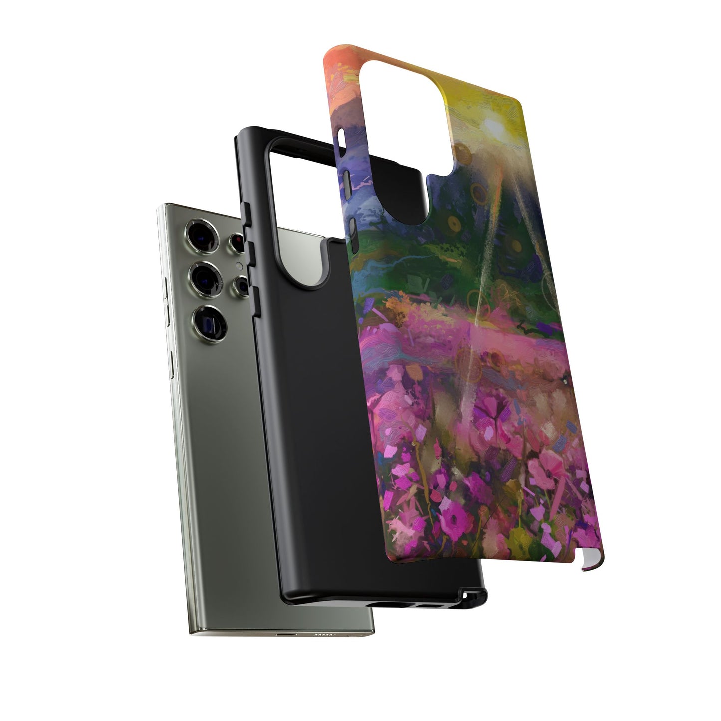 Samsung Galaxy S23 - Tough Case-Phone Case: Year of Art-Sunset with Flowers