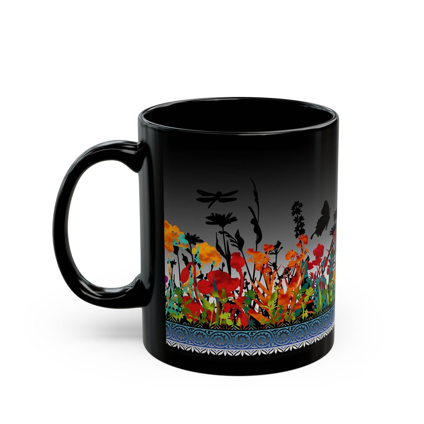 Ceramic Mug: Black; Dreamscapes II