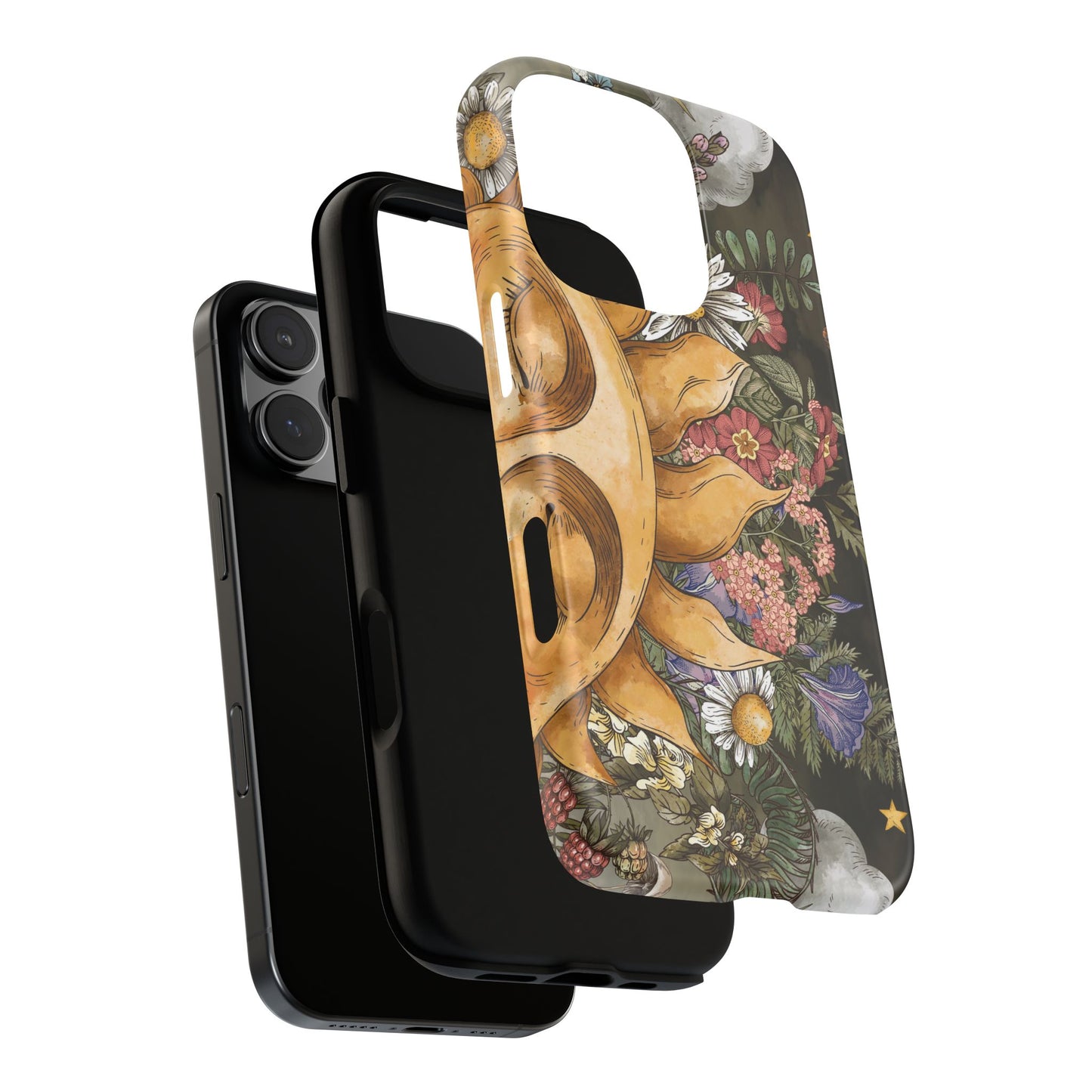 Samsung Galaxy Series Tough Case-Phone Case: The Sun, The Moon and The Stars: Sun Smiling