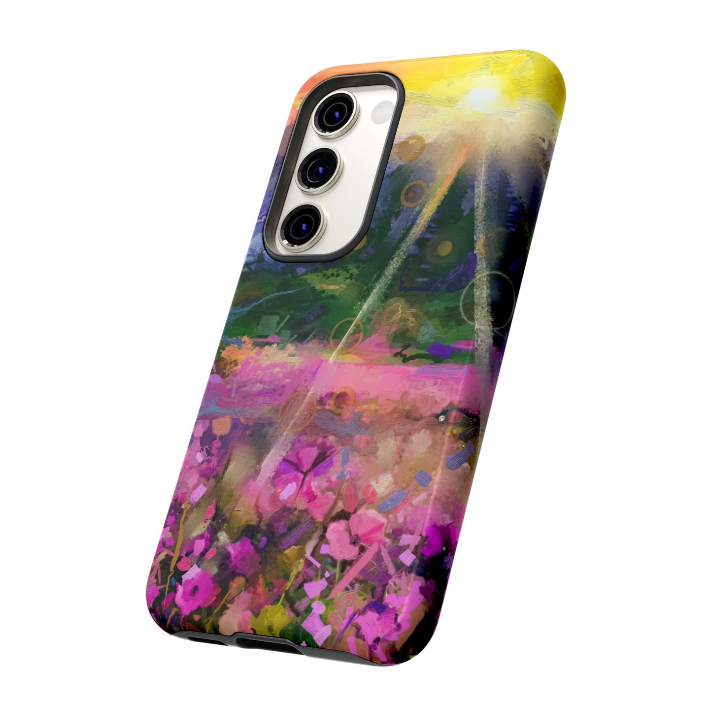 Samsung Galaxy S23 - Tough Case-Phone Case: Year of Art-Sunset with Flowers