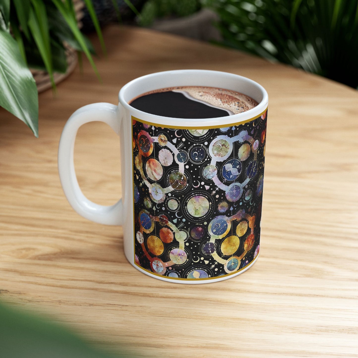 Ceramic Mug: White; Cosmos