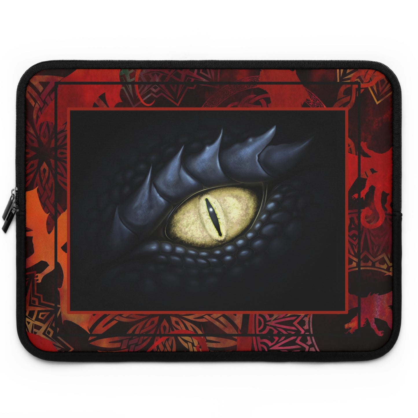 Laptop Sleeve (Sizes: 13", 15", 17") Dragons - From In the Beginning Fabrics.