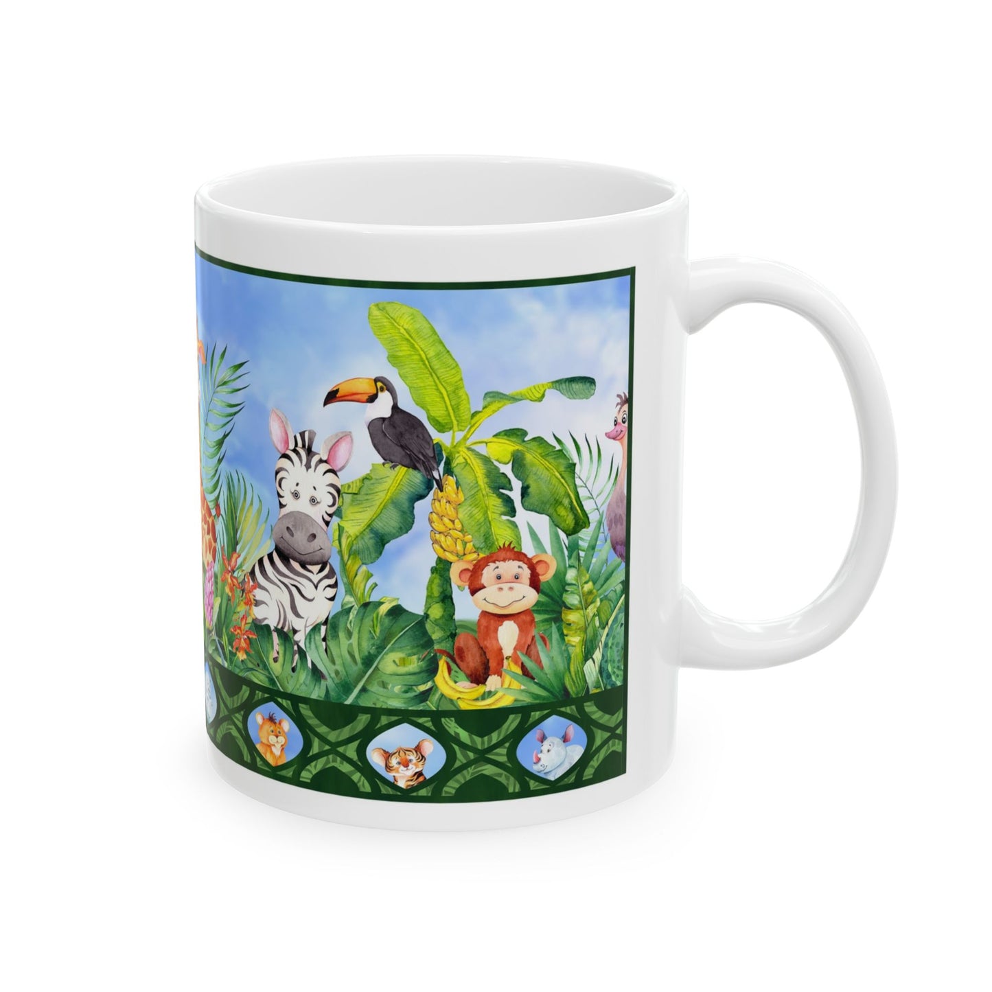 Ceramic Mug: White; In The Jungle