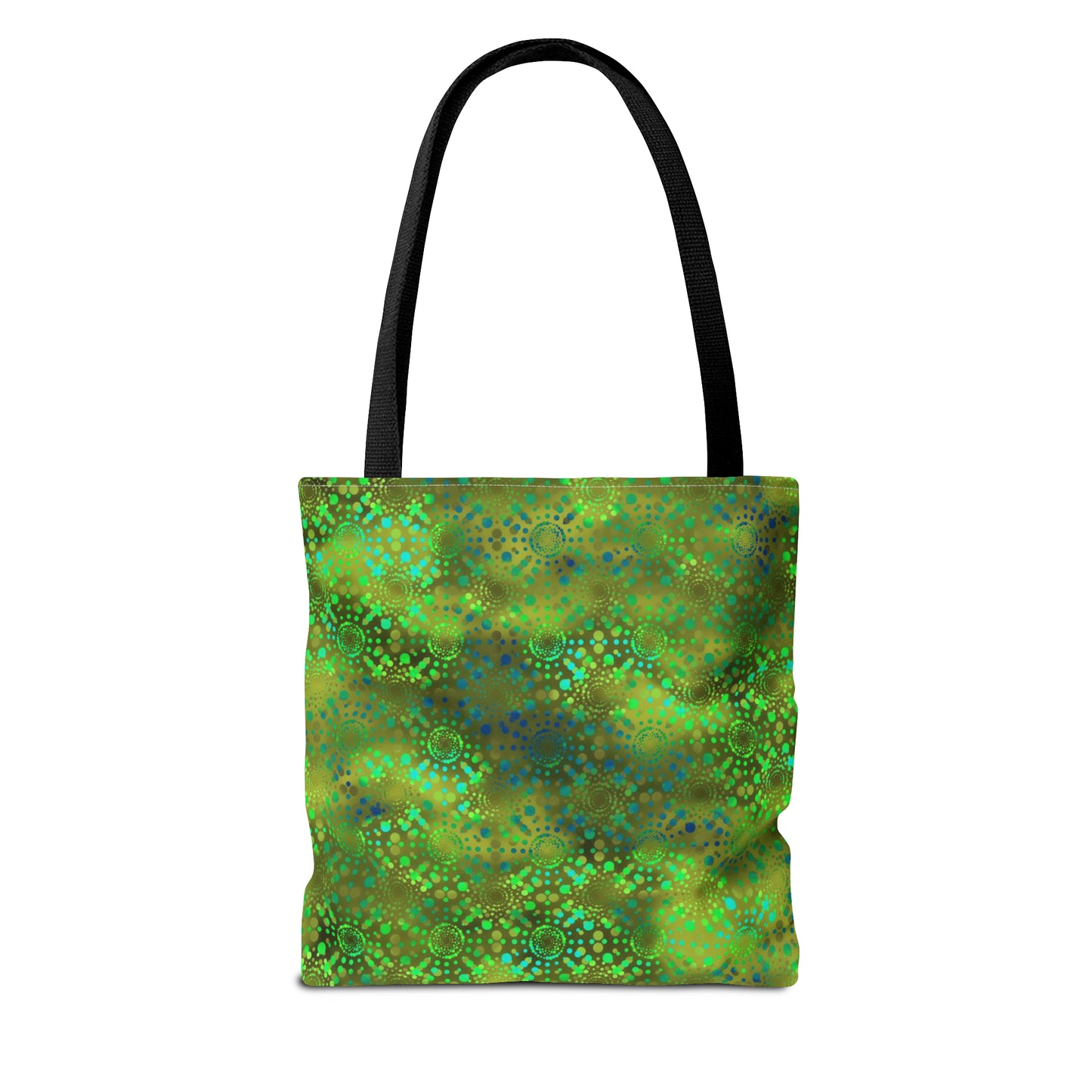 Tote Bag: Large-18x18; Dreamscapes-Green Kalaidoscope