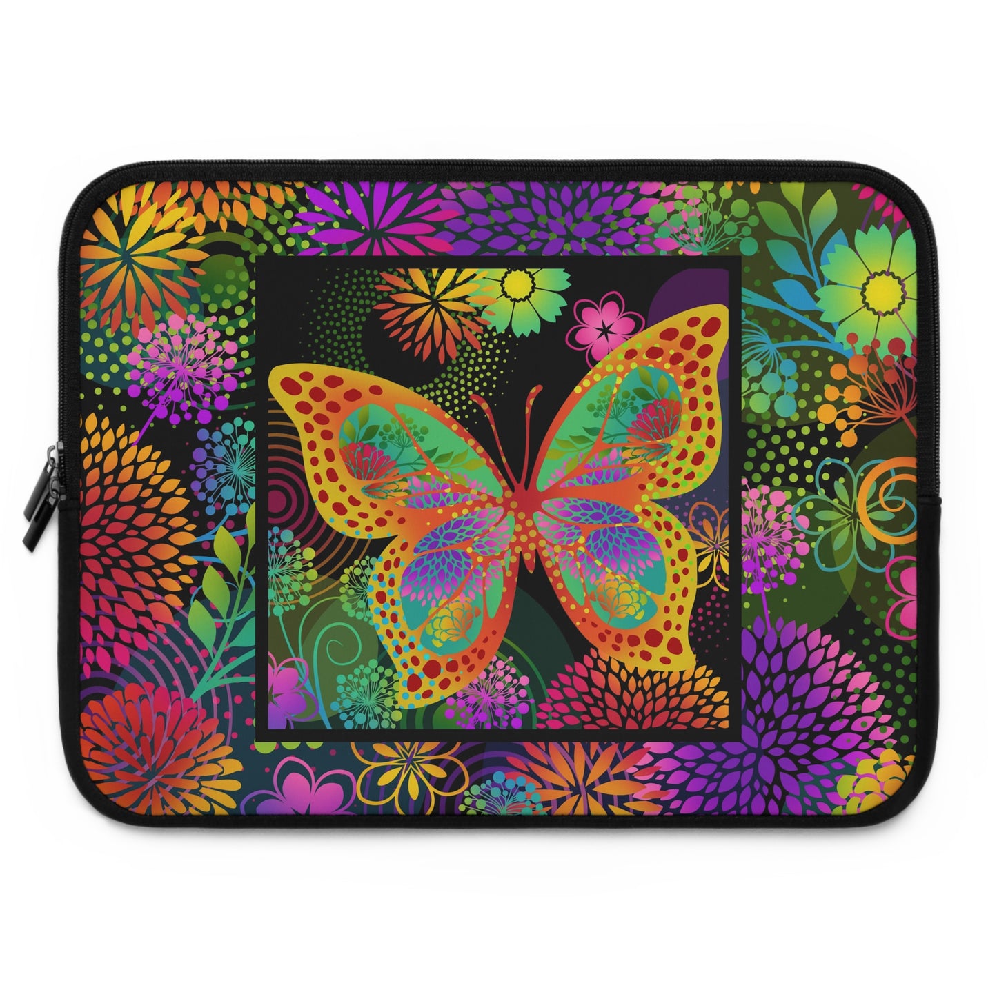 Laptop Sleeve (Sizes: 13", 15", 17") [Unusual Gardens-Butterfly 1.
