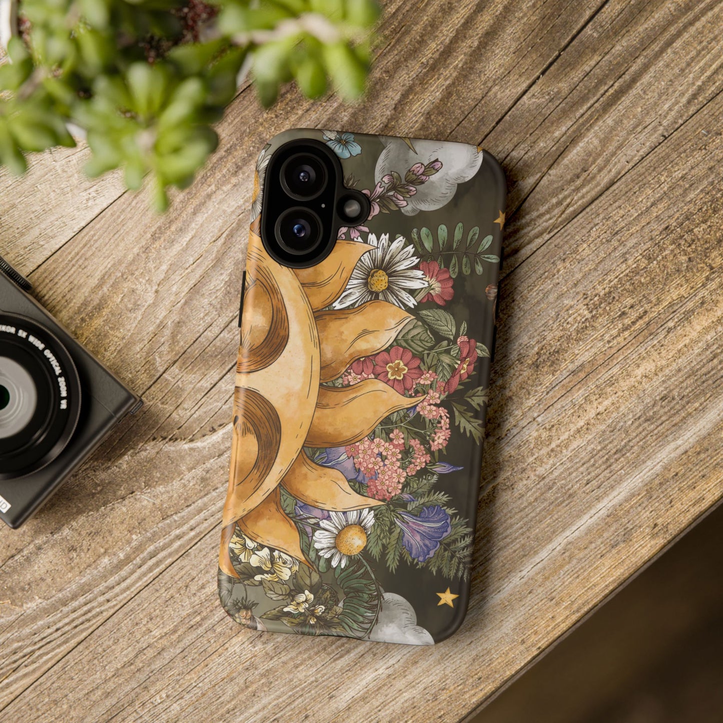 Samsung Galaxy Series Tough Case-Phone Case: The Sun, The Moon and The Stars: Sun Smiling