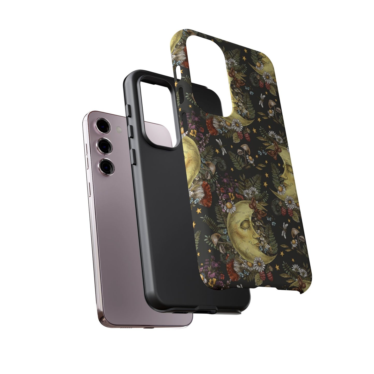 Samsung Galaxy S23 - Tough Case-Phone Case: The Sun, The Moon, And the Stars-Smiling Suns