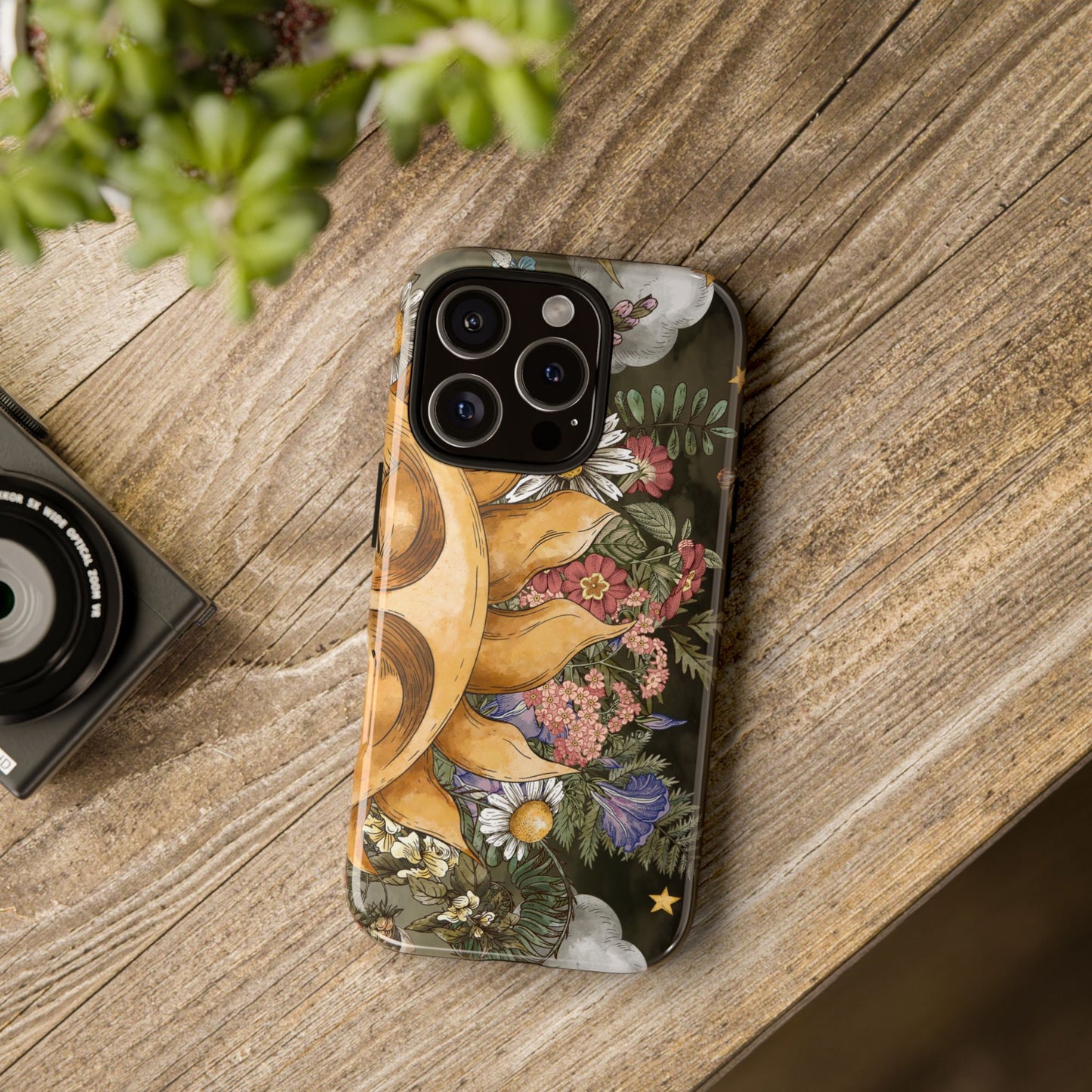 Samsung Galaxy Series Tough Case-Phone Case: The Sun, The Moon and The Stars: Sun Smiling