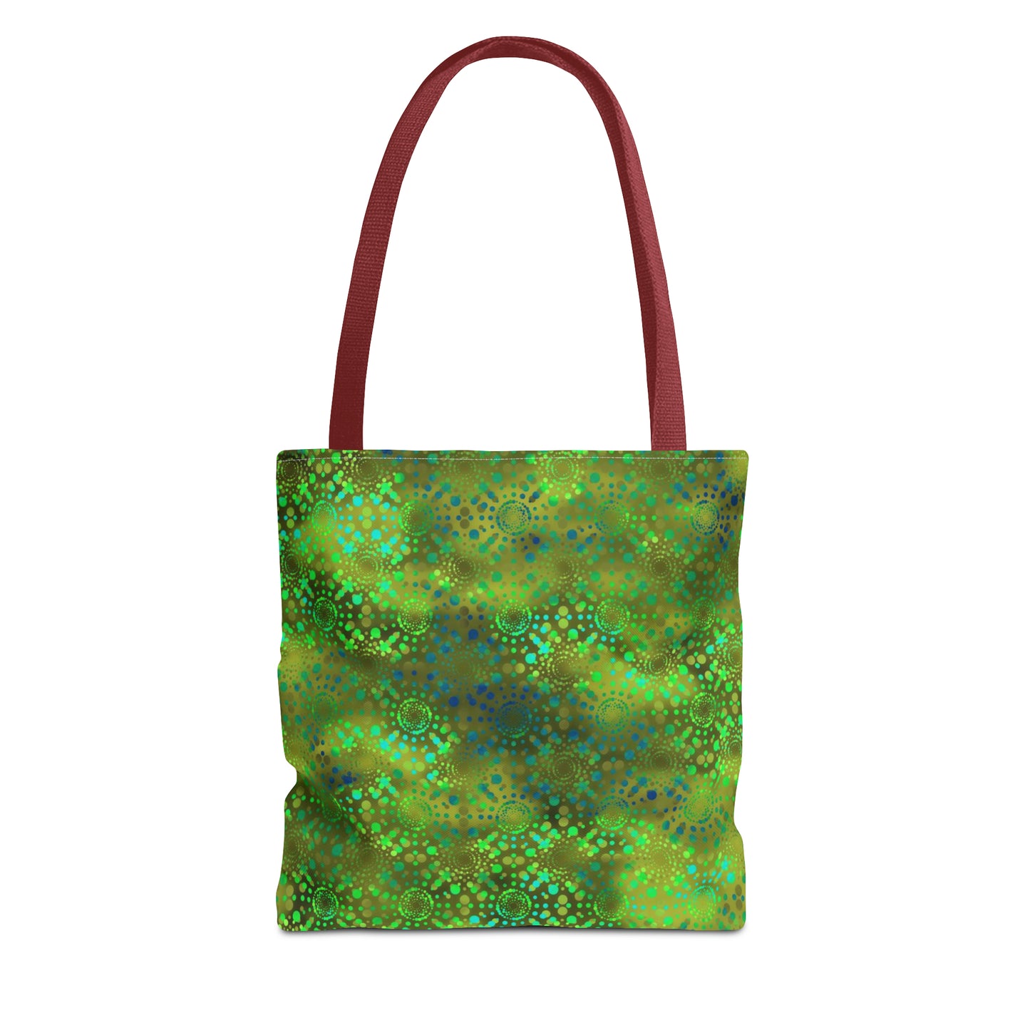 Tote Bag: Large-18x18; Dreamscapes-Green Kalaidoscope