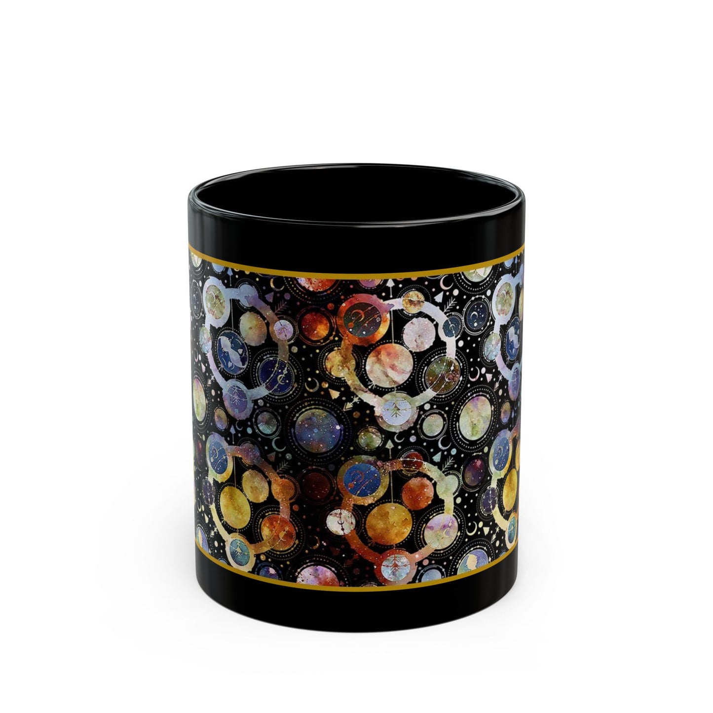 Ceramic Mug: Black; Cosmos