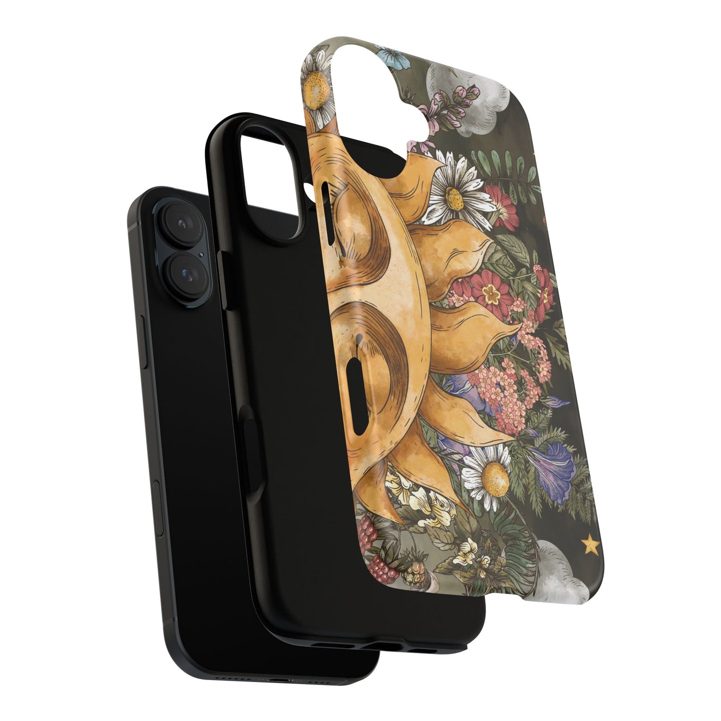 Samsung Galaxy Series Tough Case-Phone Case: The Sun, The Moon and The Stars: Sun Smiling