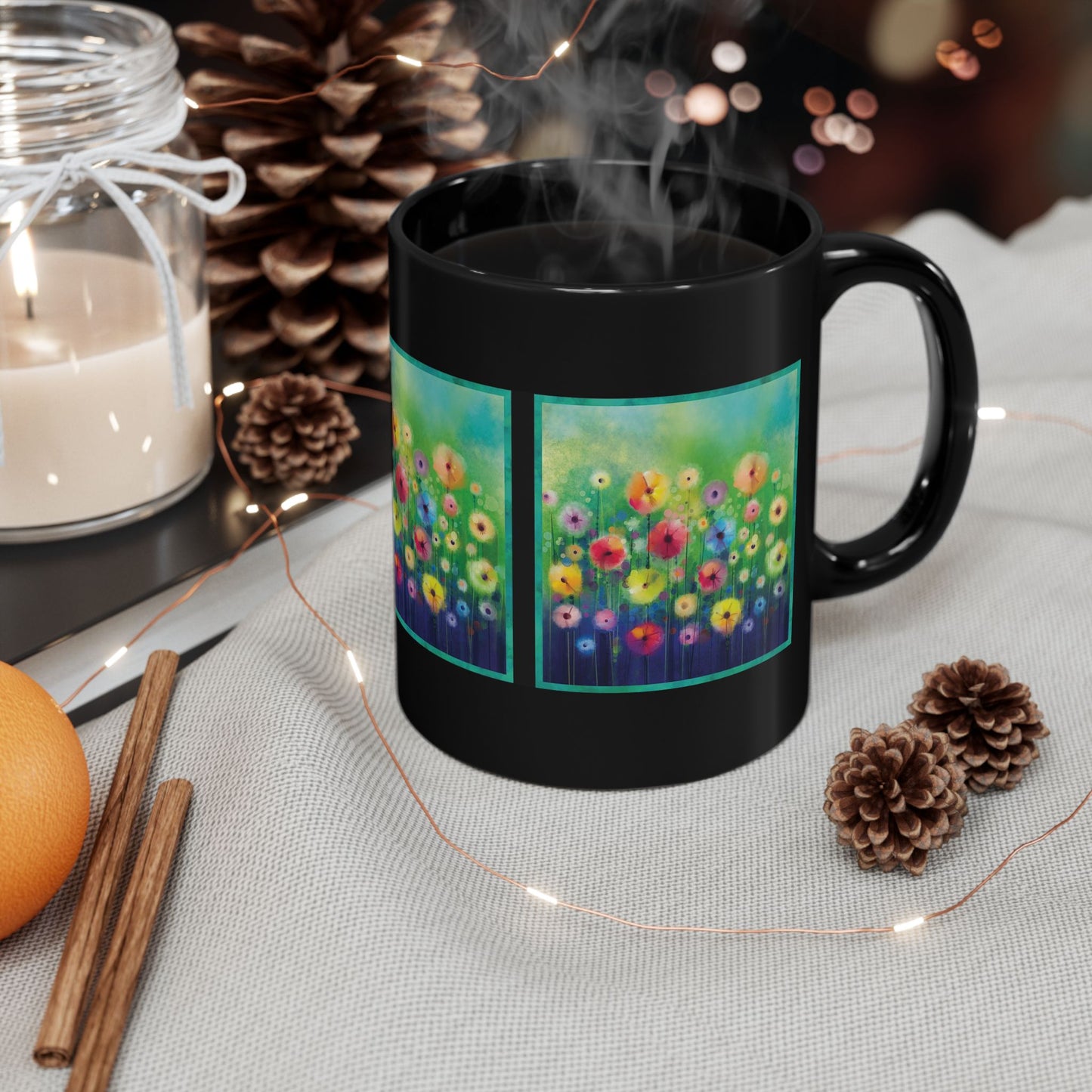 Ceramic Mug: Black; Year of Art