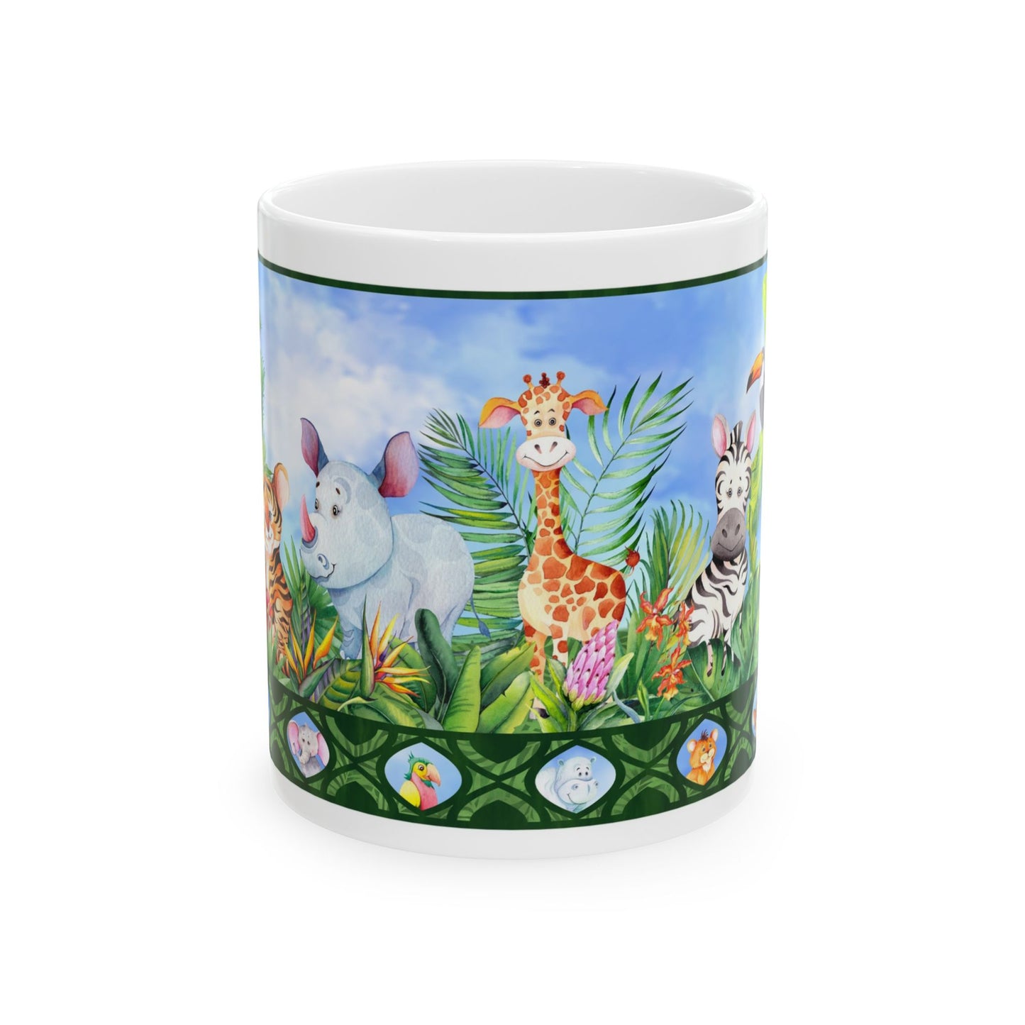Ceramic Mug: White; In The Jungle