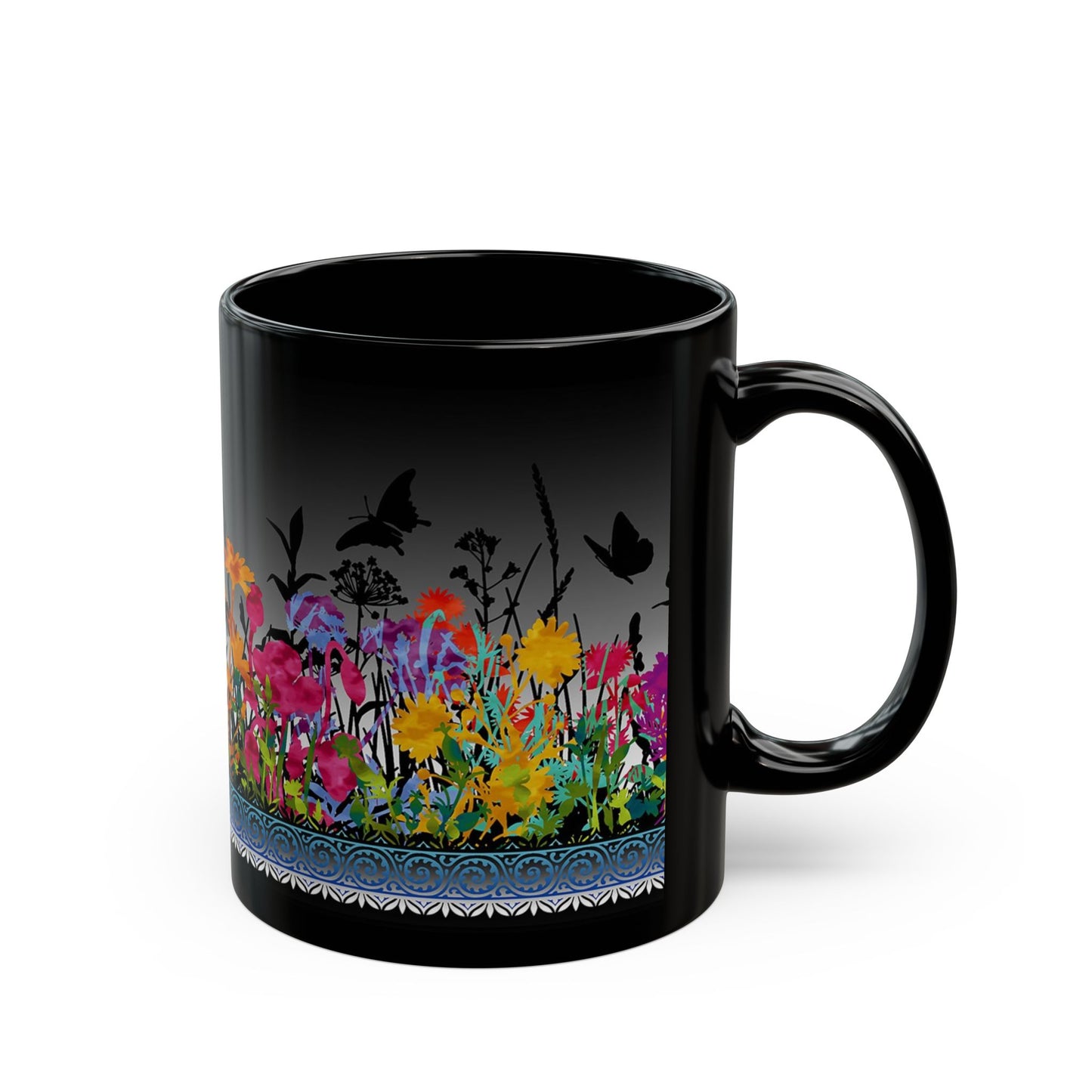 Ceramic Mug: Black; Dreamscapes II