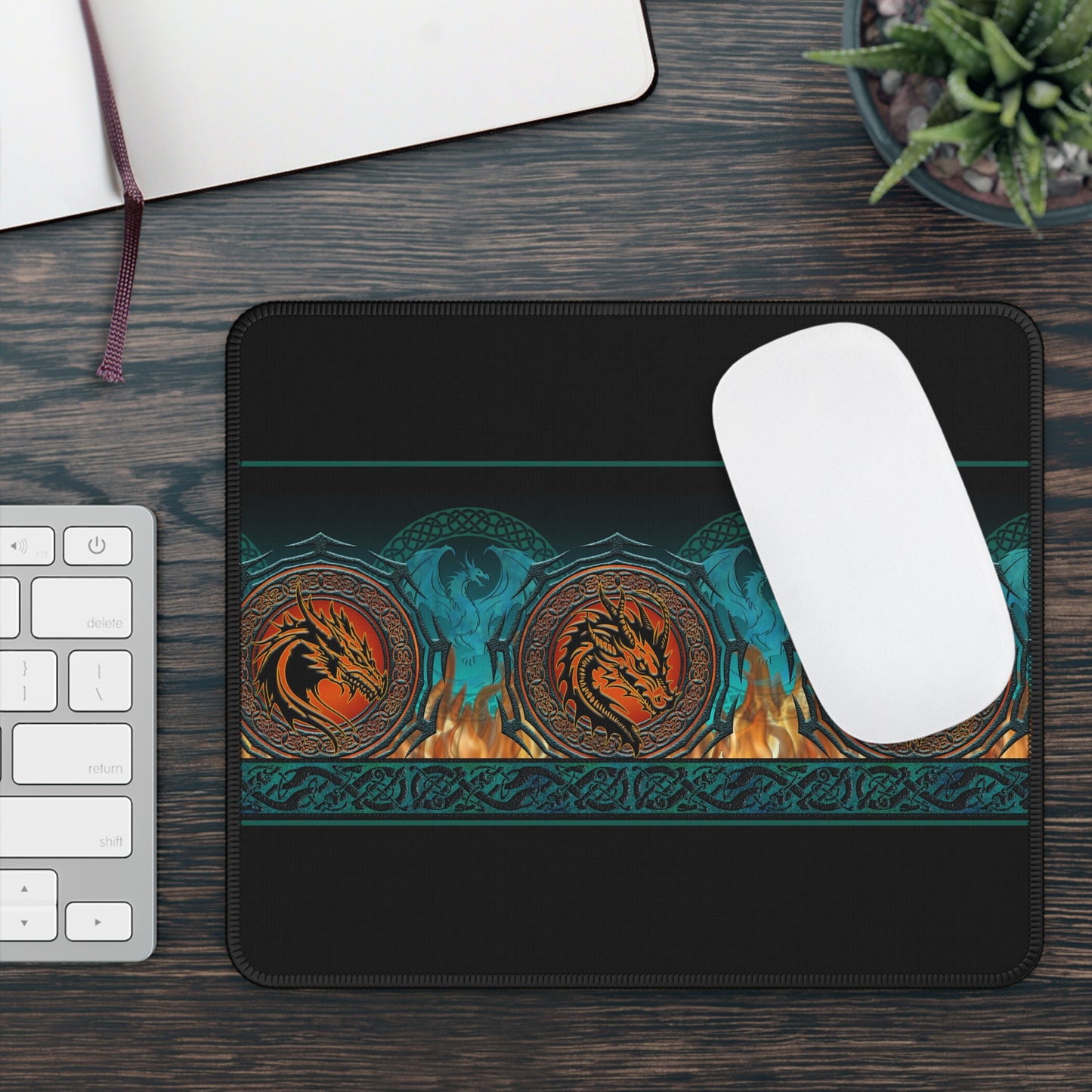 Dragon-Themed Gaming Mouse Pad - Perfect for Gamers & Enthusiasts