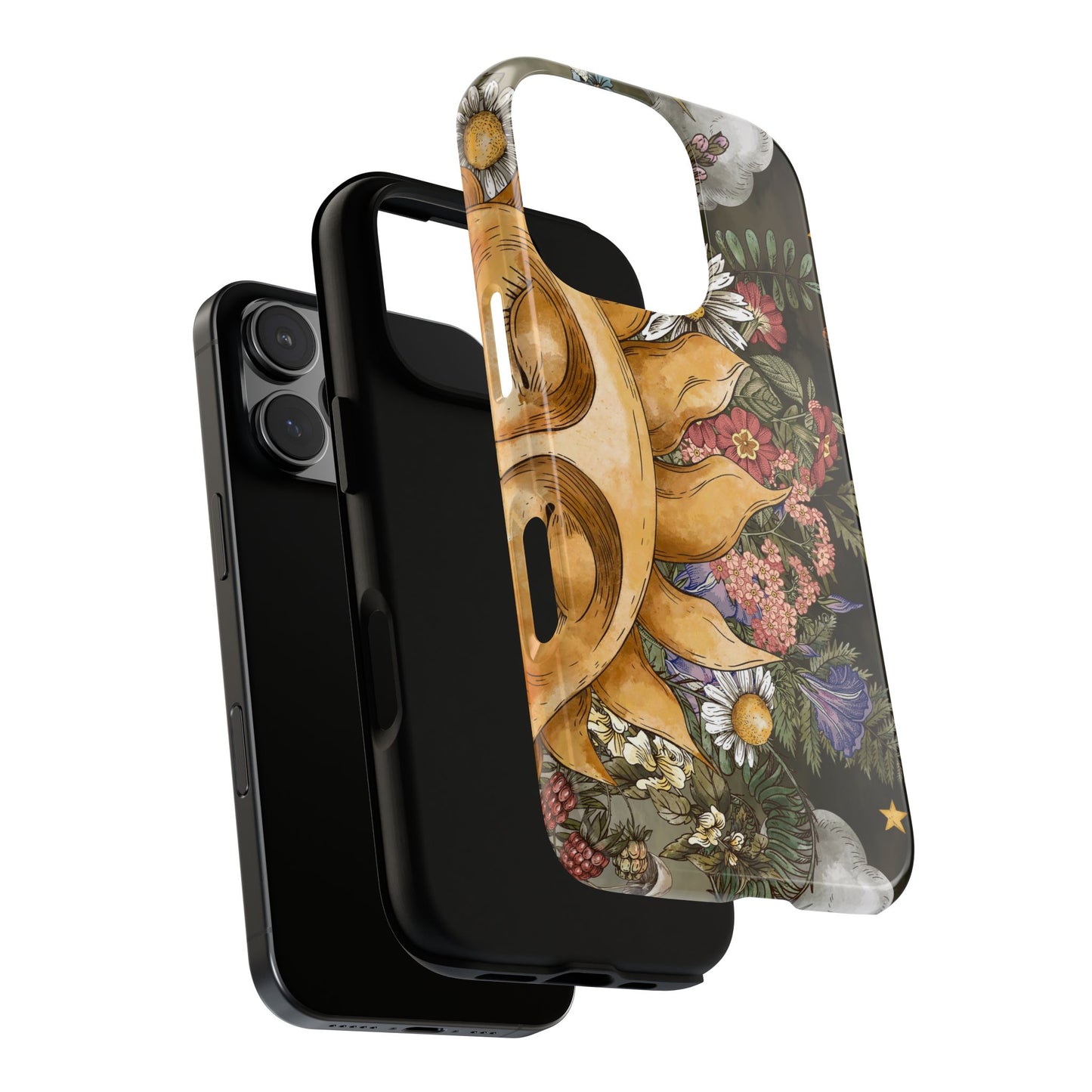 Samsung Galaxy Series Tough Case-Phone Case: The Sun, The Moon and The Stars: Sun Smiling