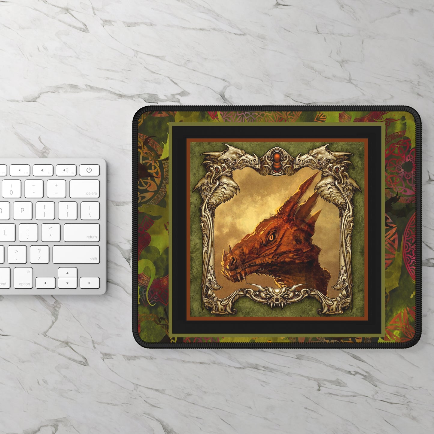 Mouse Pad-Gaming; 9x7 - "Dragons"