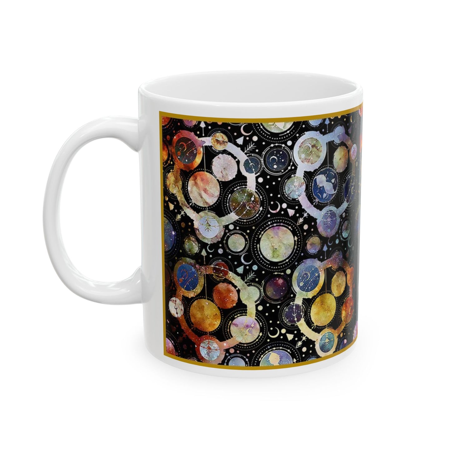 Ceramic Mug: White; Cosmos