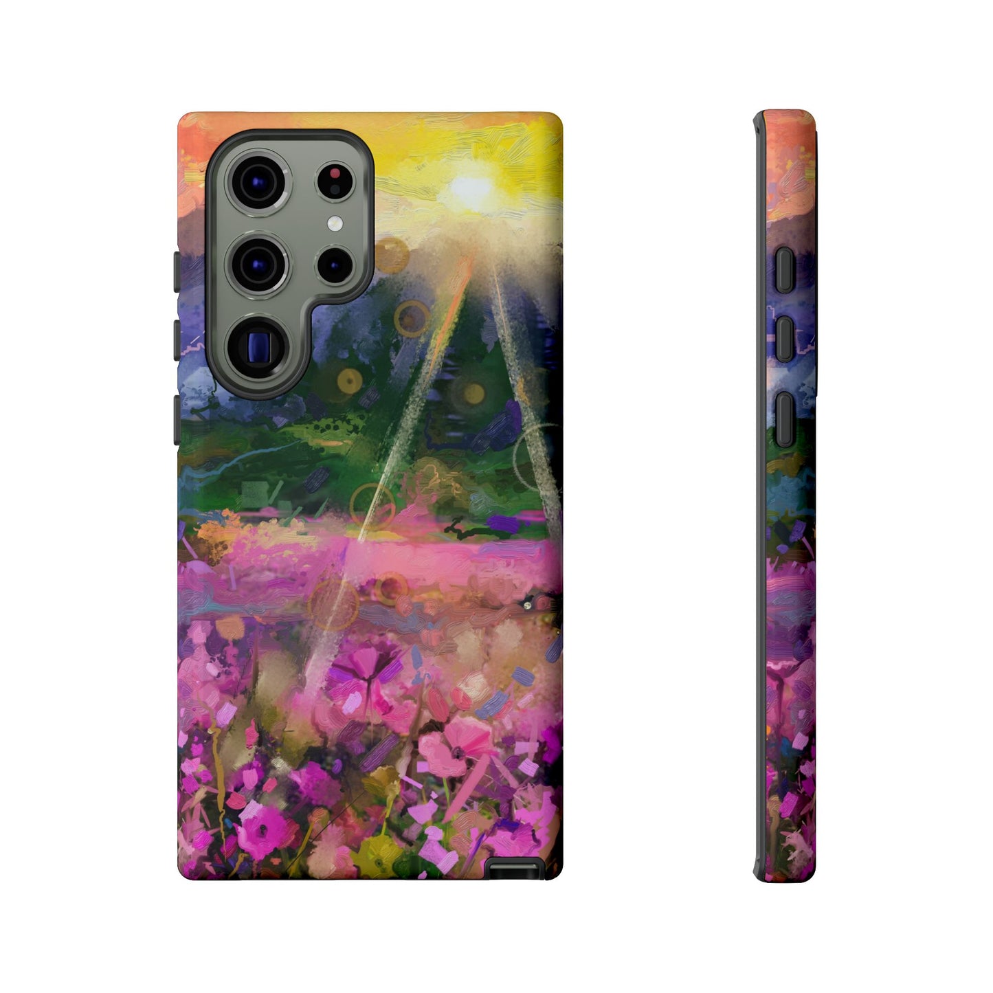 Samsung Galaxy S23 - Tough Case-Phone Case: Year of Art-Sunset with Flowers
