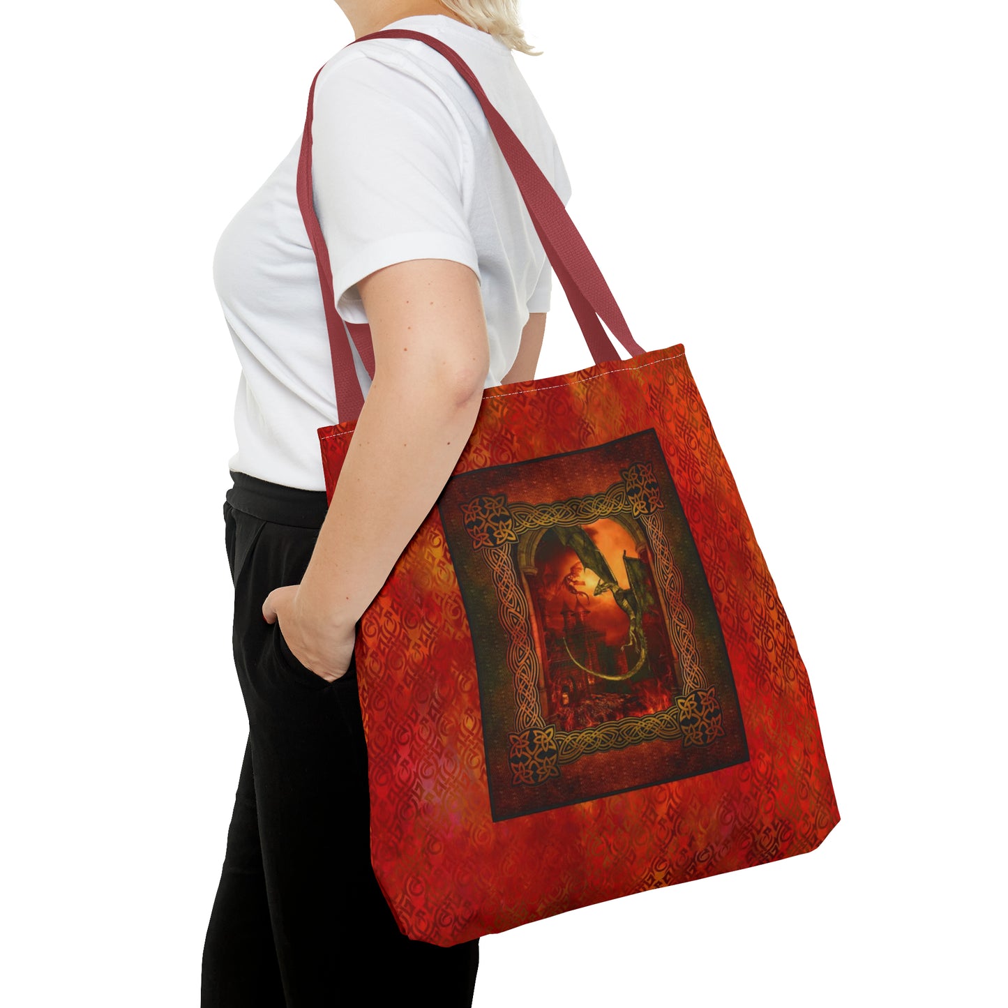 Tote Bag: large-18x18; "Dragons"