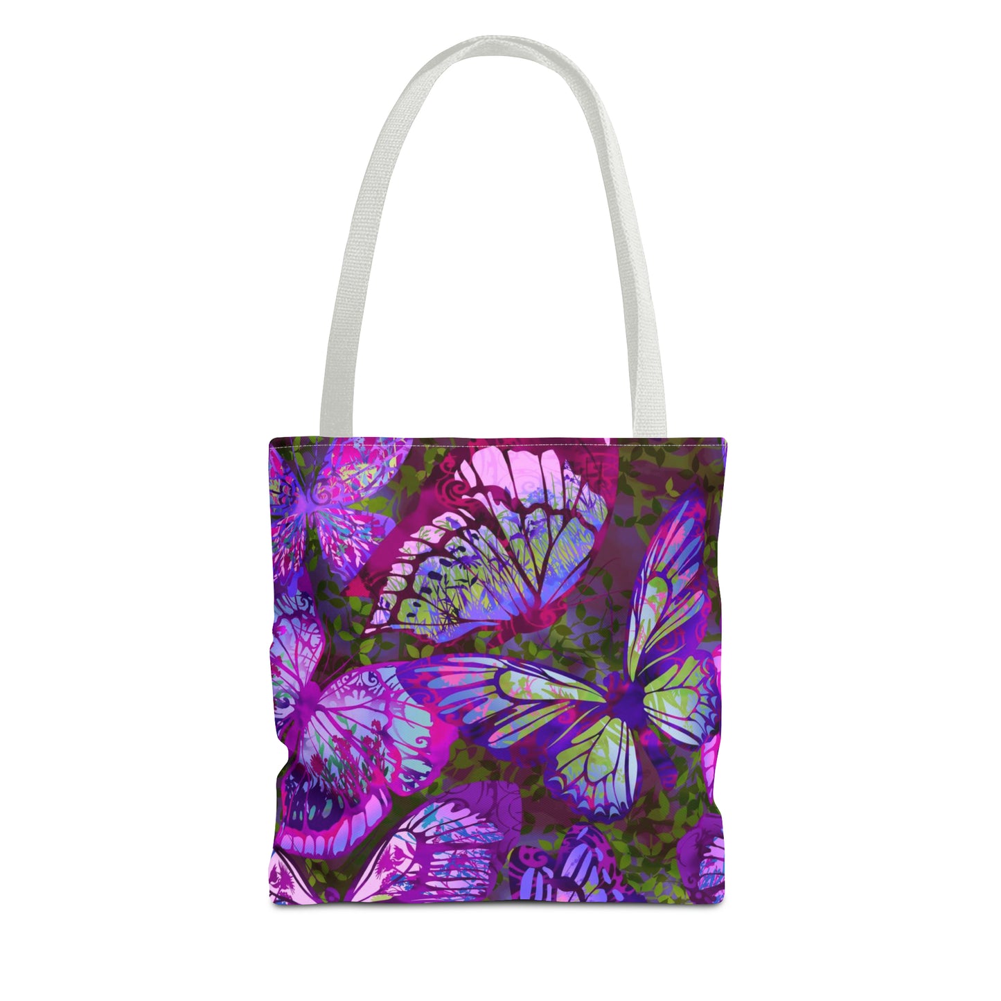 Tote Bag: Large-18x18; Dreamscapes-Lavendar Butterflies