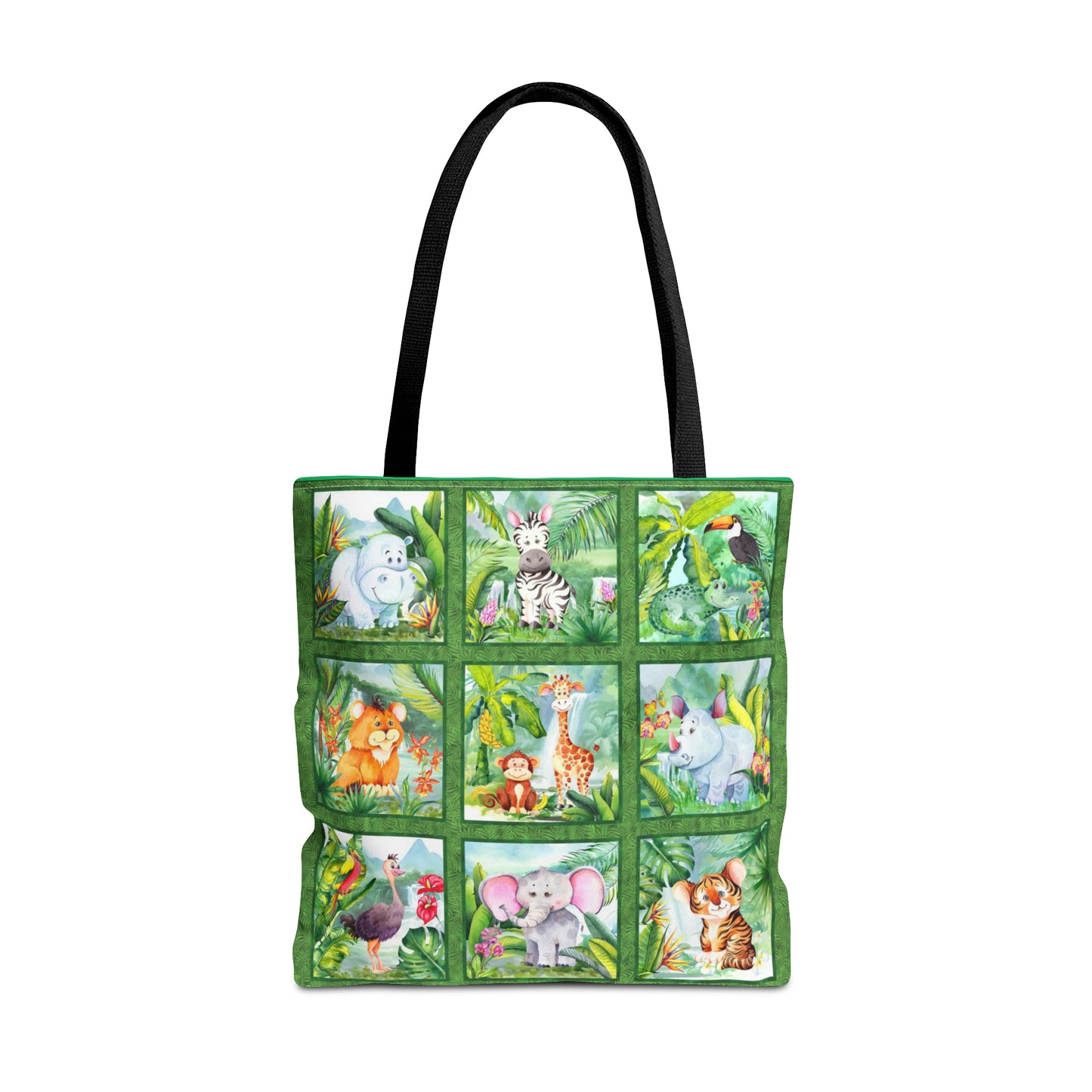 Tote Bag: large-18x18; "Jungle Friends"