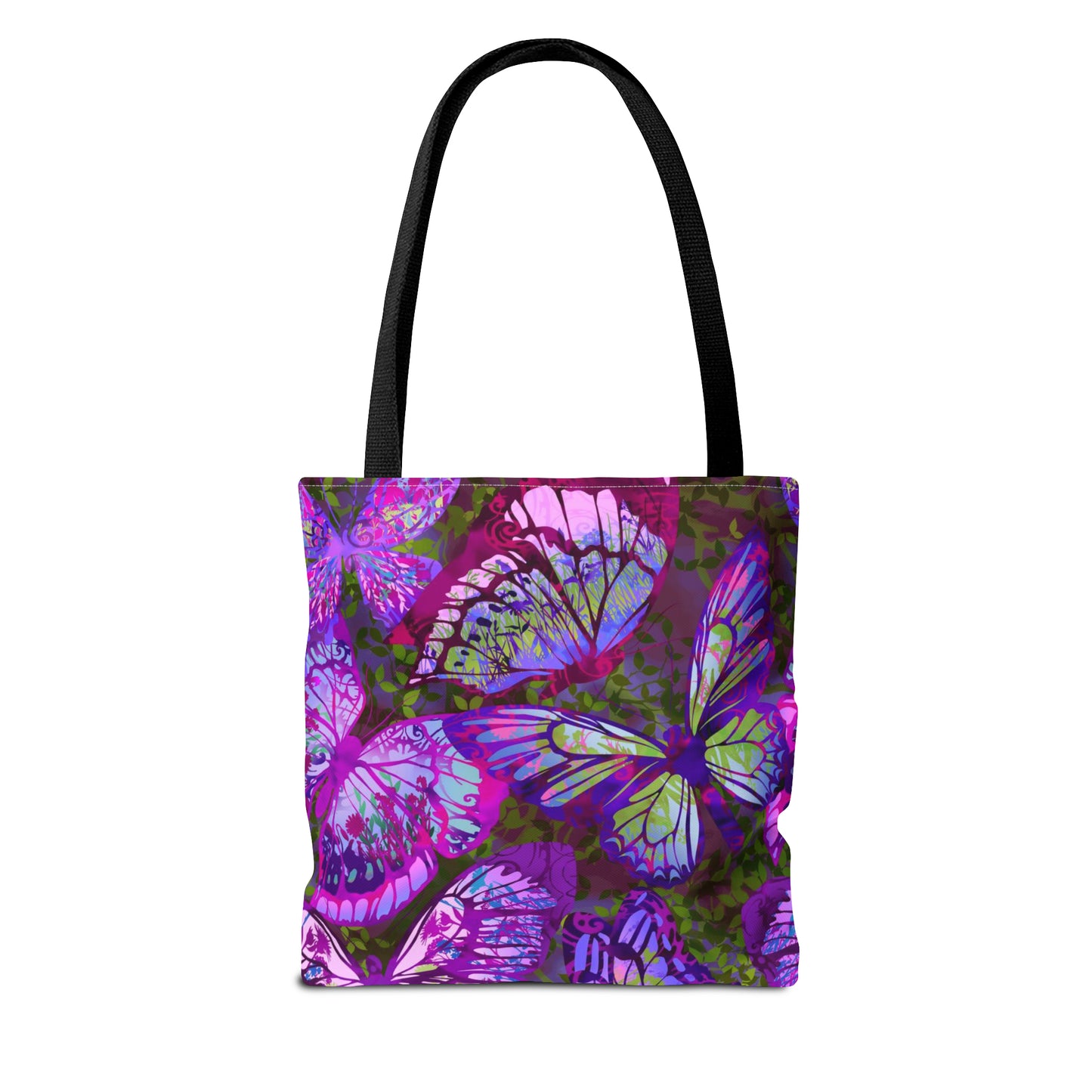 Tote Bag: Large-18x18; Dreamscapes-Lavendar Butterflies