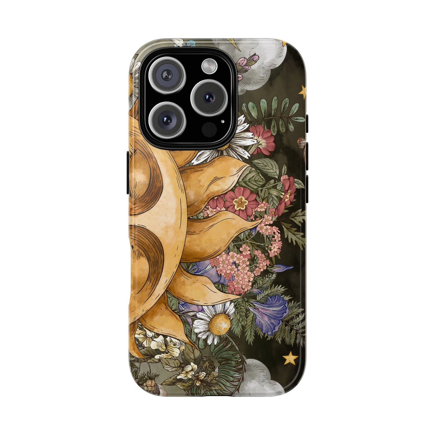 Samsung Galaxy Series Tough Case-Phone Case: The Sun, The Moon and The Stars: Sun Smiling