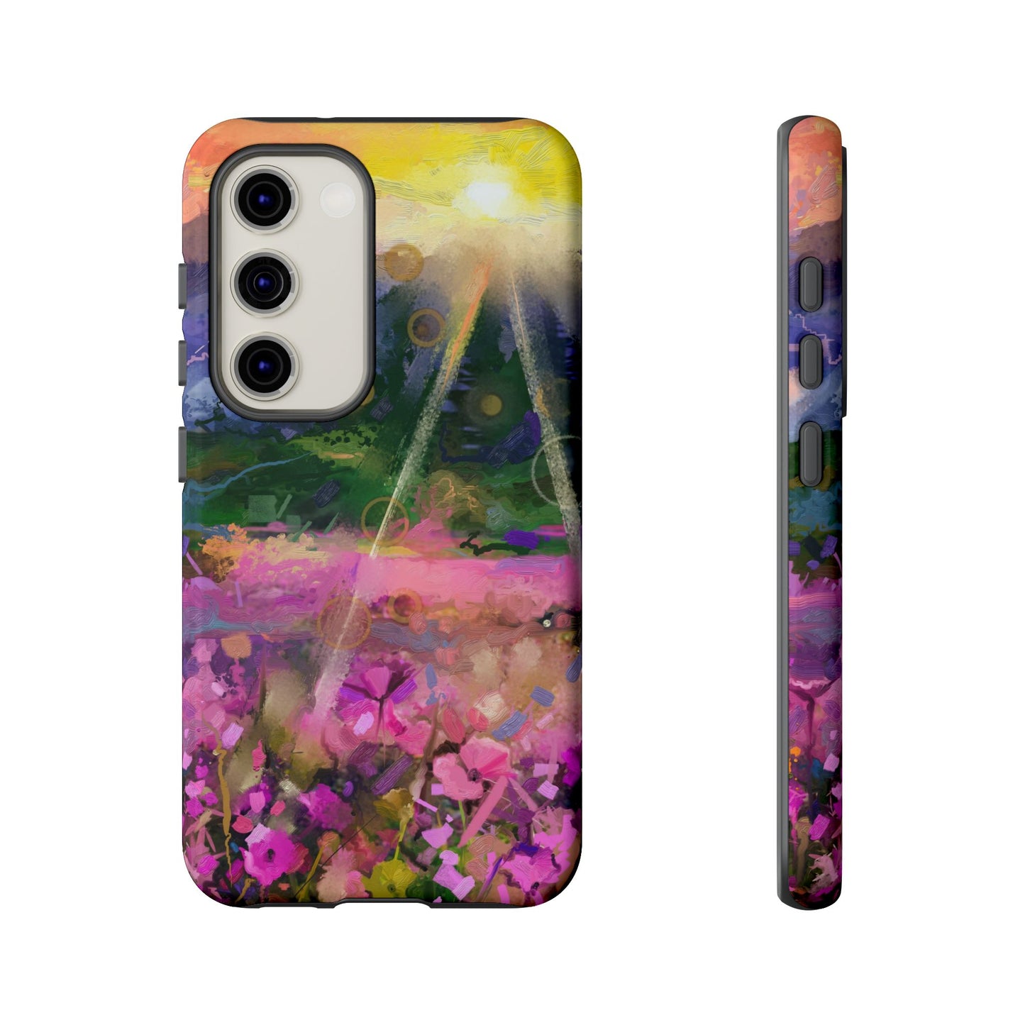 Samsung Galaxy S23 - Tough Case-Phone Case: Year of Art-Sunset with Flowers