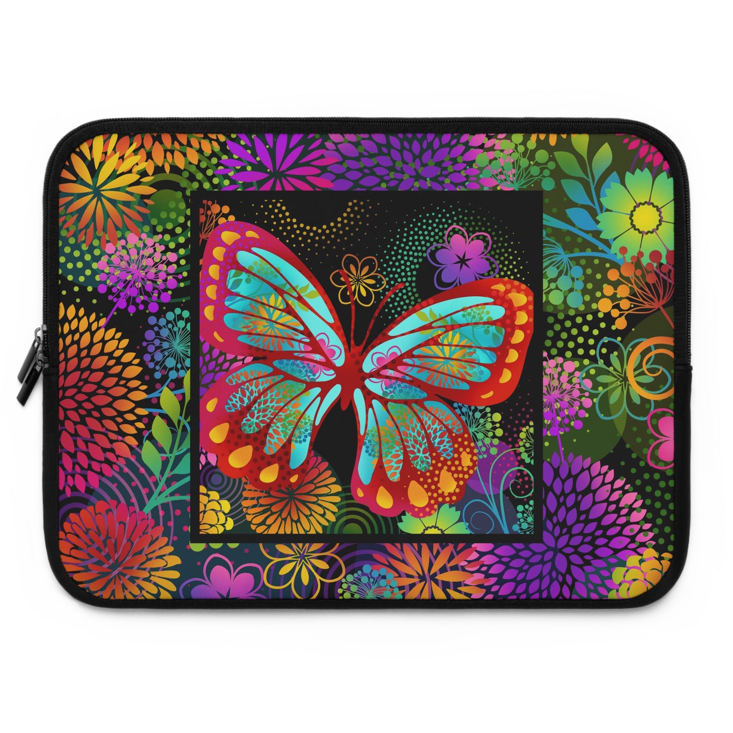 Laptop Sleeve (Sizes: 13", 15", 17") [Unusual Gardens-Butterfly 2.