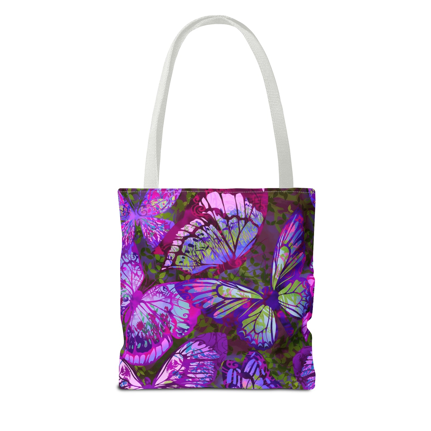 Tote Bag: Large-18x18; Dreamscapes-Lavendar Butterflies