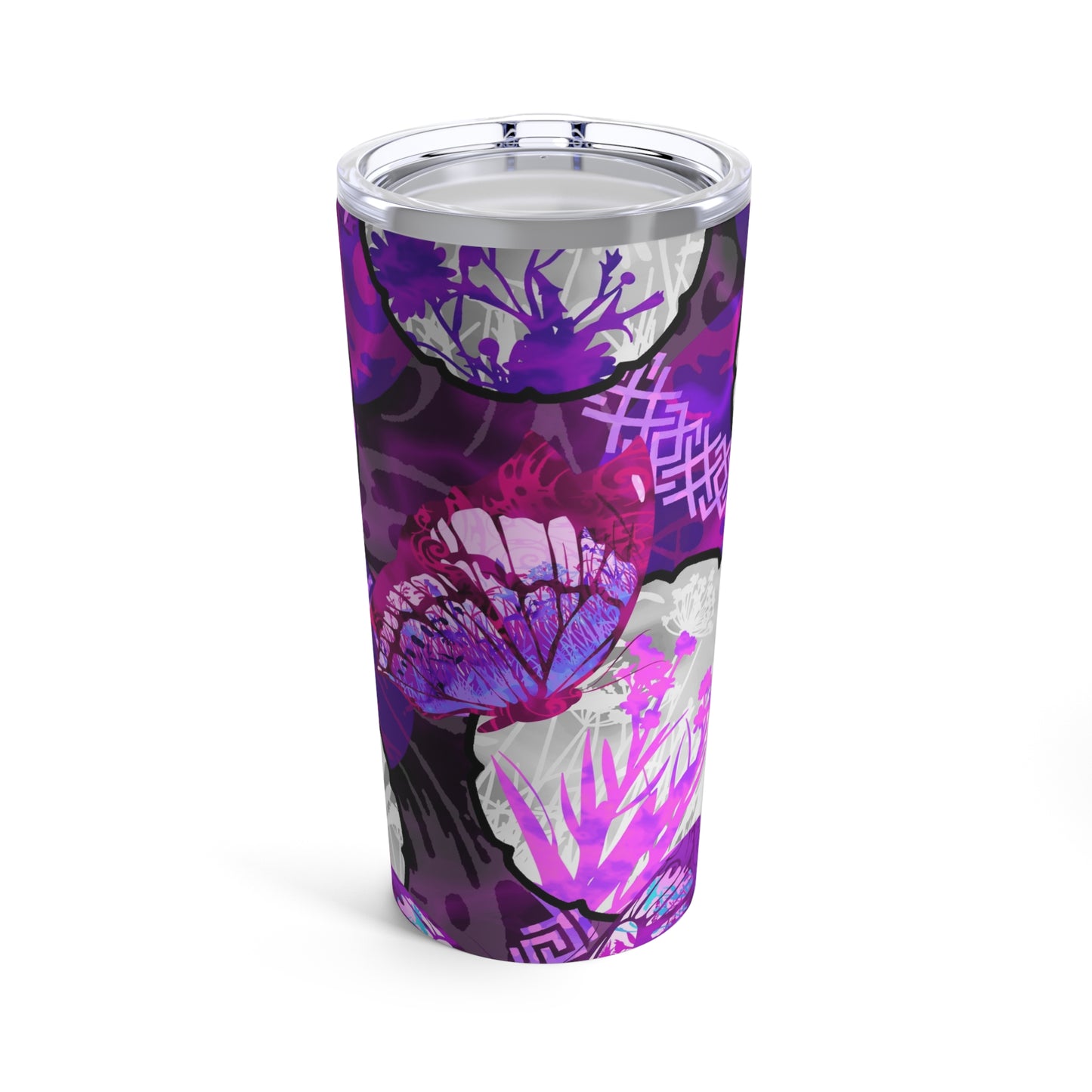 Thermal Tumbler: 20 oz: Dreamscapes-Lavendar Butterflies