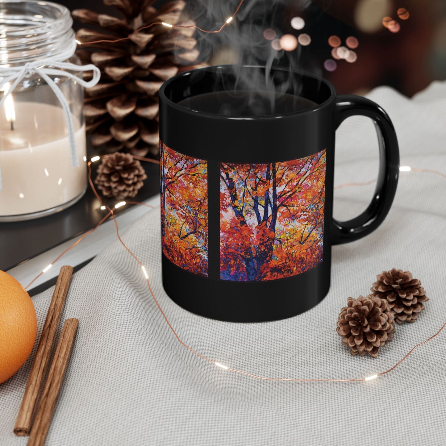 Ceramic Mug: Black; Year of Art