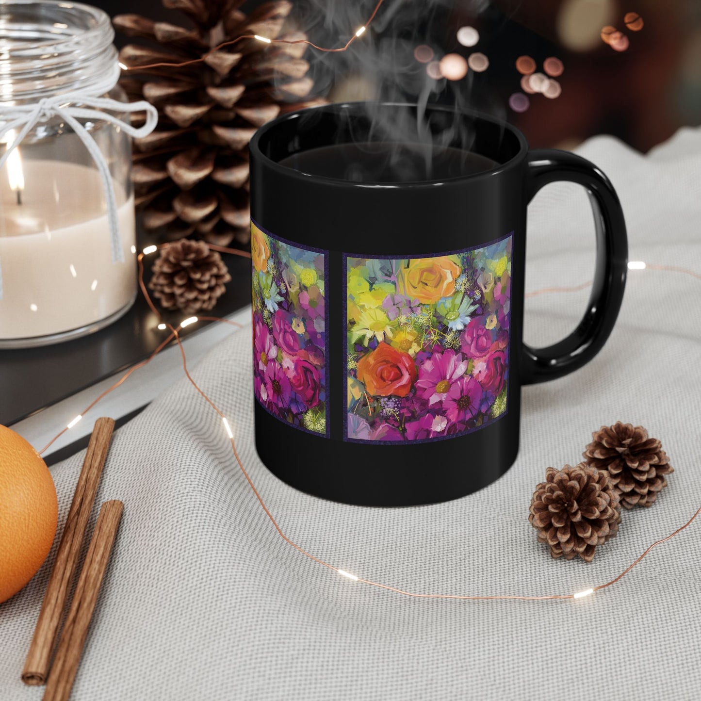 Ceramic Mug: Black; Year of Art