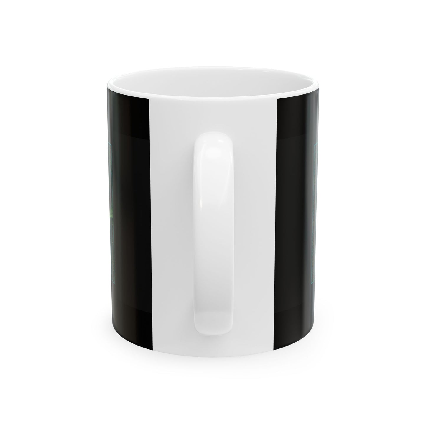Ceramic Mug: White; Emerald Dragons