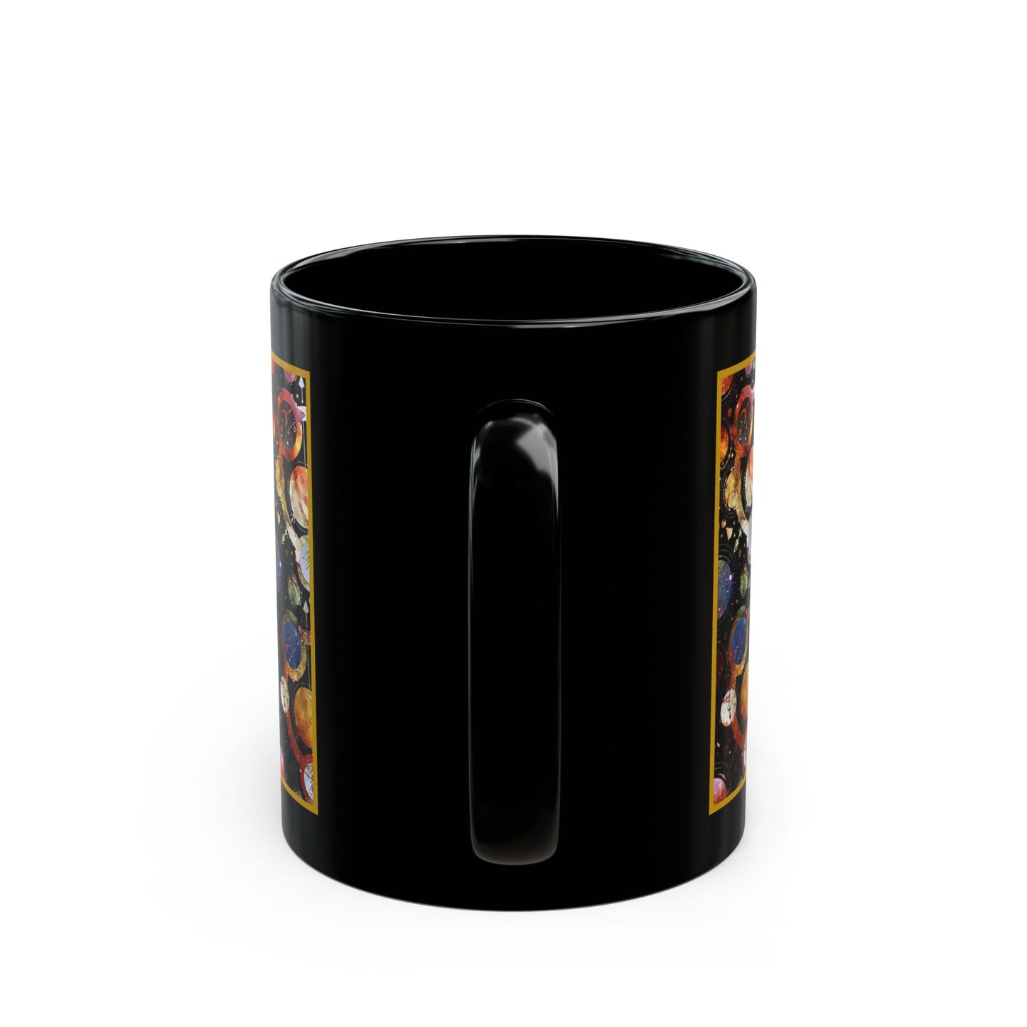 Ceramic Mug: Black; Cosmos