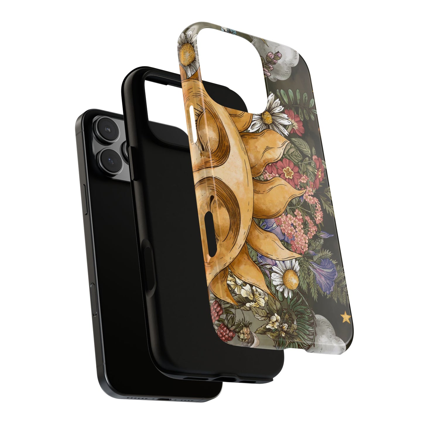 Samsung Galaxy Series Tough Case-Phone Case: The Sun, The Moon and The Stars: Sun Smiling