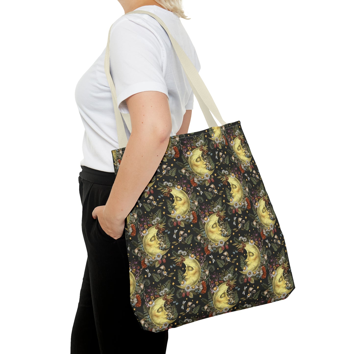 Tote Bag: large-18x18; "The Sun, The Moon, And The Stars"